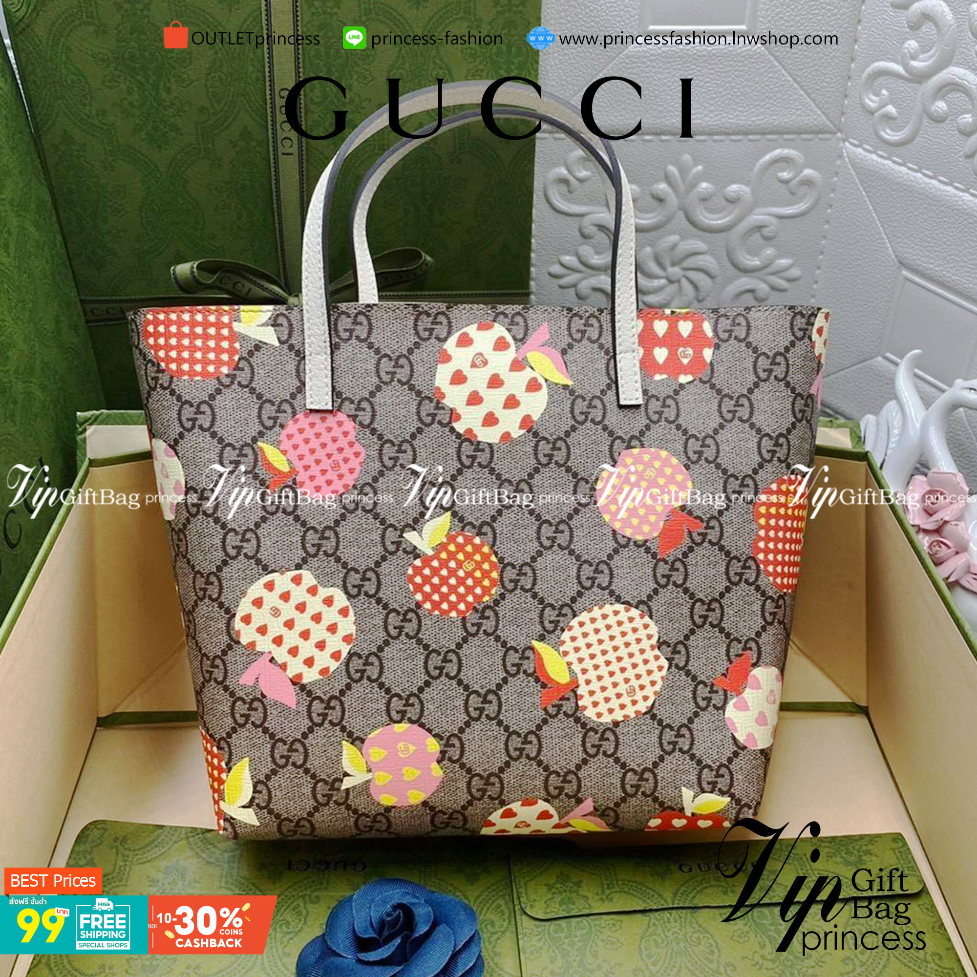 VIP 】Animal-Friendly Gucci Kid Tote Bag งานหนังแท้ทรงตั้งสวย ขนาดกะทัดรัด จุของได้เยอะ ใช้ได้ทั้งเด็กและผู้ใหญ่ น่ารักมากค่ะ **รุ่นขายดีตลอดกาล**