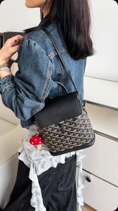 ORI หนังแท้ | Goyard Alpin Mini Backpack กระเป๋าเป้สะพายหลัง ปรับถือหรือสะพายข้างได้อย่างลงตัว ที่สามารถทำให้เป็นหลายรูปแบบ
