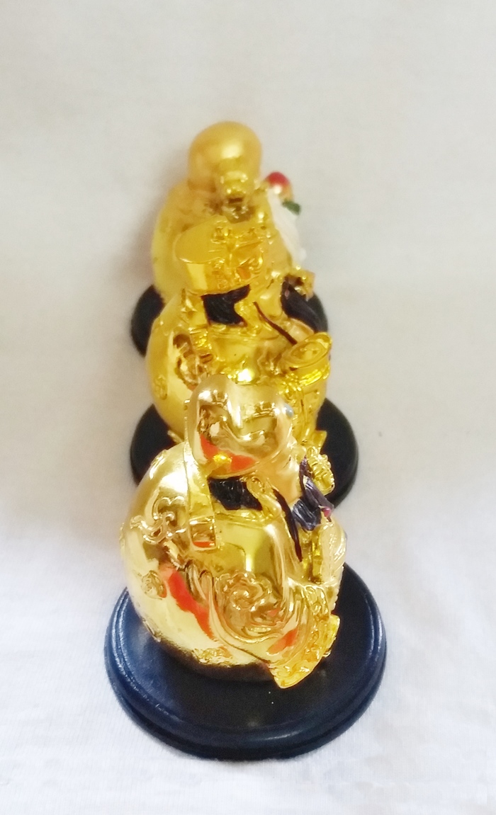 สินค้าหมดค่ะ เทพฮกลกซิ่ว องค์เล็กสีทองแบบอ้วน แก้ชงปีระกา ชง50% ปี2563 ช่วยเสริมดวงท่านให้ดีขึ้นค่ะ