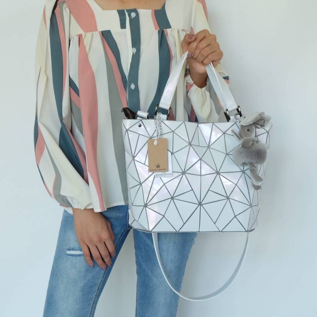 David Jones กระเป๋าสะพายข้างดีไซน์เกร๋มาก สีสวยหรูมาก ขนาดกะลังดีเลย รุ่นขายดี ลาย Limited edition