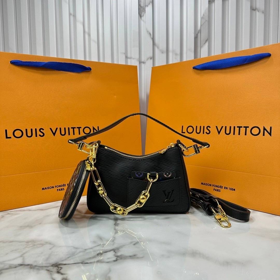 ORI หนังแท้ | LV x TM Marellini bag กระเป๋าสะพายหนัง Epi ตกแต่งดีเทล Monogram Multicolor โดดเด่นด้วยดีไซน์ที่ผสานความสง่างามและความทันสมัย เรียบหรู ถือออกงานได้สบายๆ