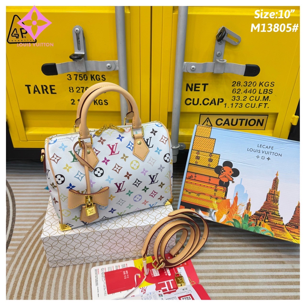 LV x TM - Speedy Bandoulière 25 bag กระเป๋าทรงหมอน รุ่นใหม่ท็อปฮิต สวยหรูโดดเด่น มีชีวิตชีวาในคอลเล็คชั่น LV x Murakami ด้วยลายโมโนแกรมสุดไอคอนิกเปี่ยมสีสันที่รังสรรค์ขึ้นใหม่จากพาเลตต์สีสุดป๊อปอันเป็นเอกลักษณ์