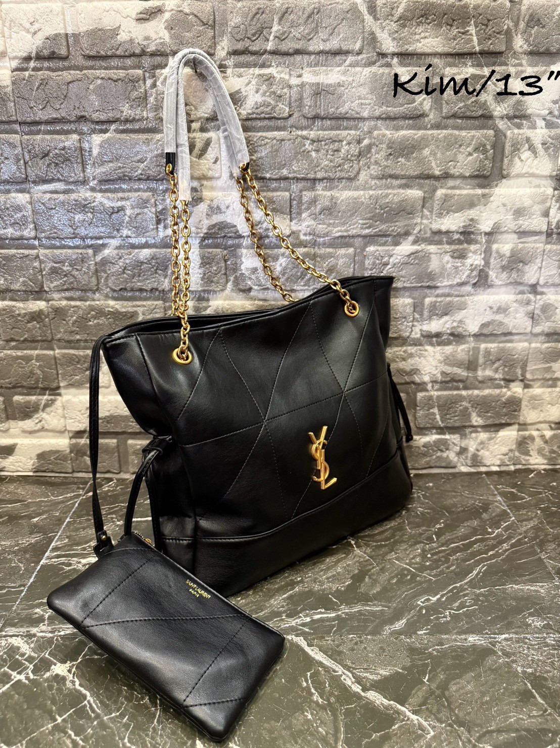 YSL Jamie shopping bag กระเป๋าสะพายทรงโท้ทใบใหญ่ เรียบหรู ดูปัง ดูแพง สีสวยคลาสสิคตัดกับอะไหล่สีทองได้อย่างลงตัว