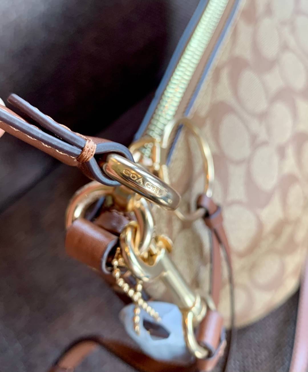 OUTLET 】ปรับราคาลง ได้ไปไม่ผิดหวังแน่นอนจ้าา💥 Coach Pebble Leather Small Skylar Hobo Shoulder Bag((90738)) พร้อมส่งที่ไทย ล่าสุด! กระเป๋าหิ้ว//สะพายข้างได้ ทรงน่ารัก ละมุน หนังแท้ หนังนิ่มมือดีมาก หลงรักแน่นอนค่าา! เปิดปิดกระเป๋าแบบซิปมีพู่ห้อย ใช