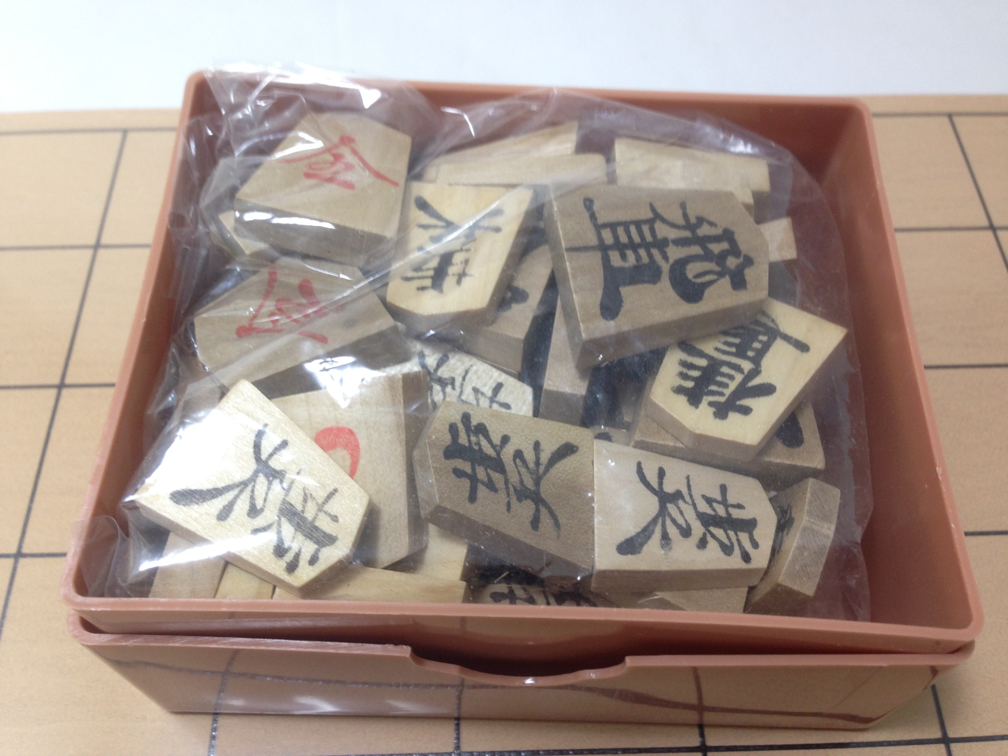 โชกิไม้(หมากรุกญี่ปุ่น)พร้อมตัวหมากและกระดานหนา 1.3 ซม.