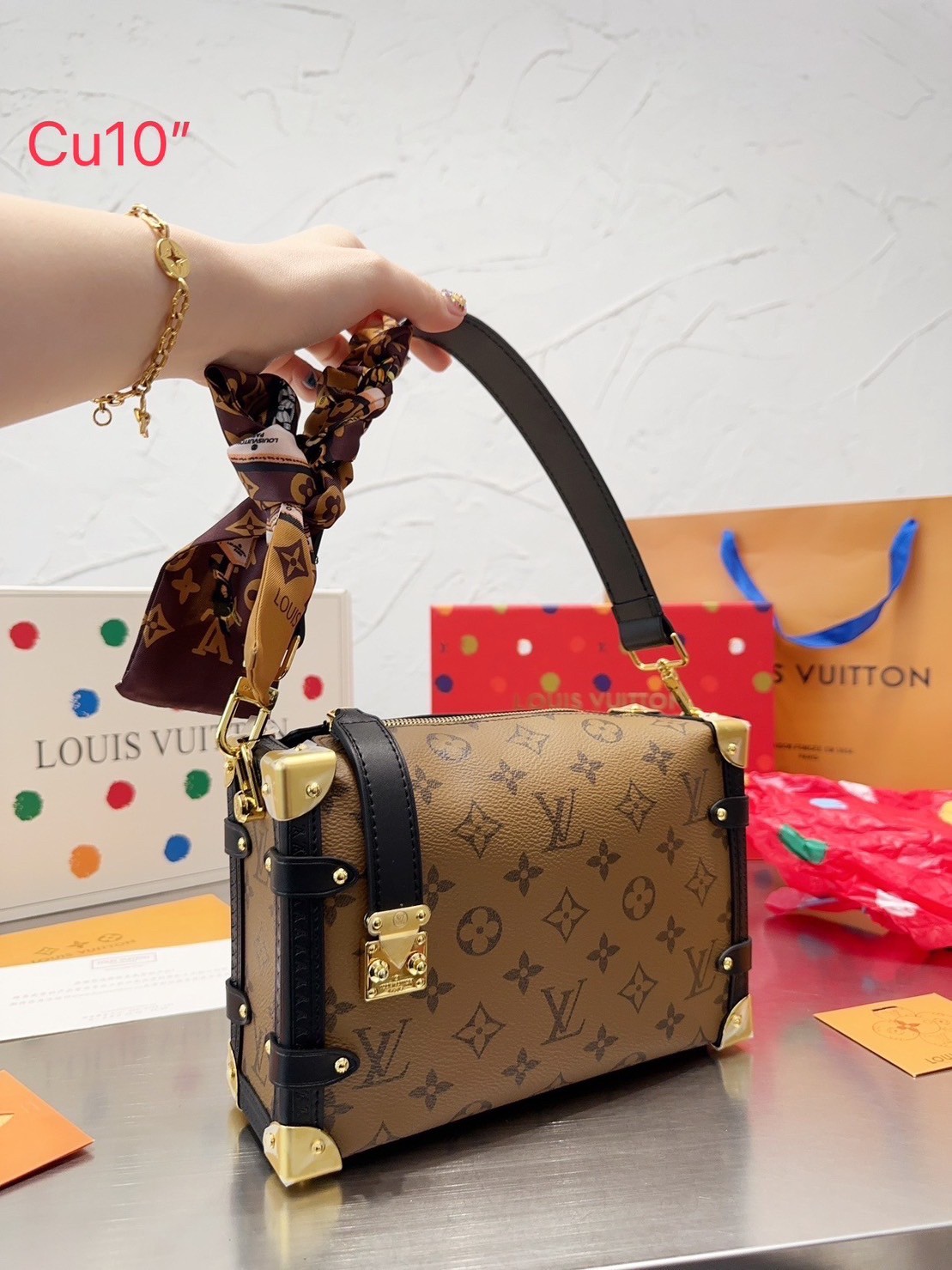 พร้อมส่ง 4 แบบ💖💖 LV SIDE TRUNK MONOGRAM BAG สุดยอดกระเป๋าไอคอนนิค ทรงสวย ใหม่ล่าสุด สวยมีเสน่ห์ รูปทรงกล่อง โดดเด่นด้วยหมุดเข้ามุม