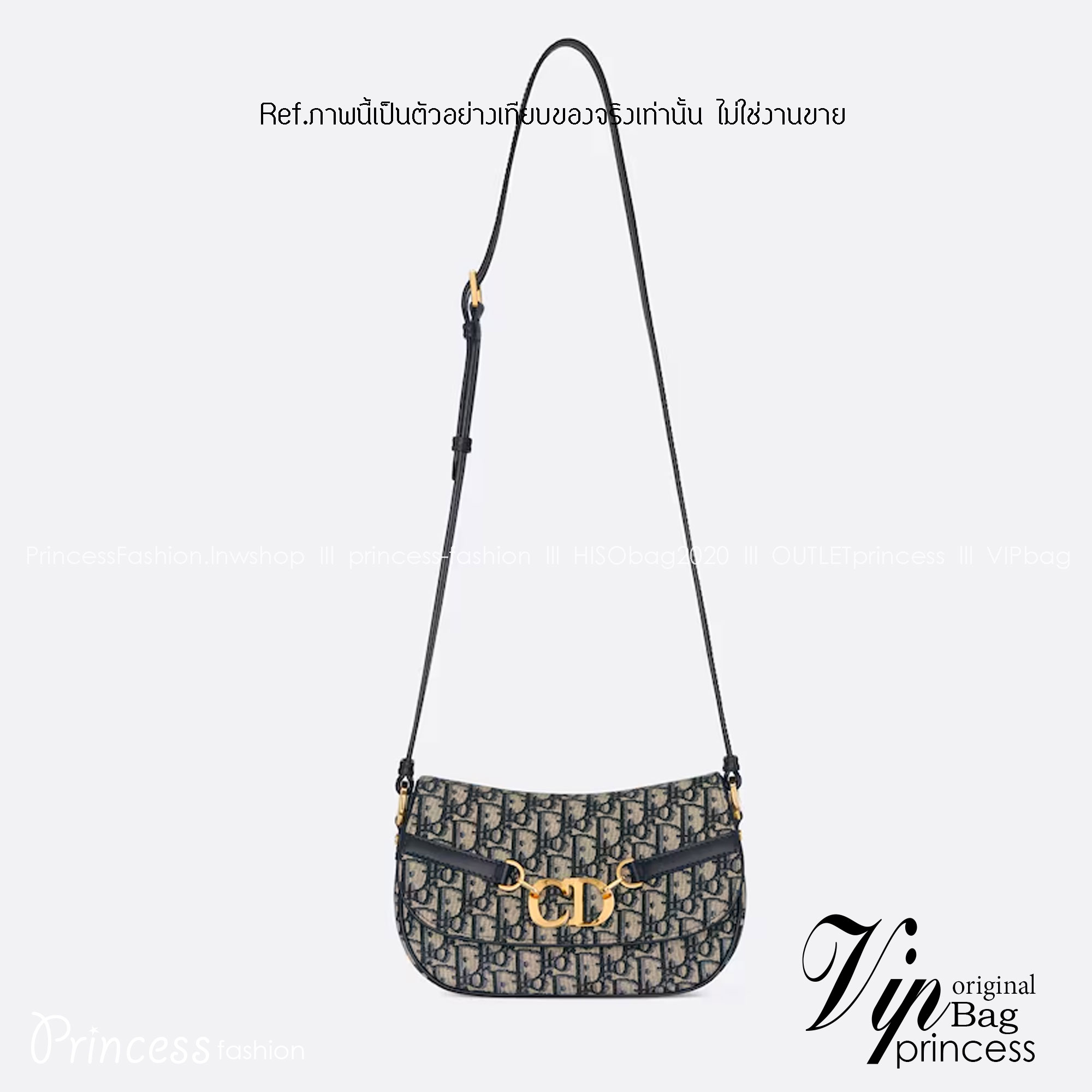 พร้อมส่ง 2 สี Small CD Besace Bag Oblique Jacquard & black calfskin กระเป๋าสะพายดิออร์รุ่นใหม่ เกรดออริ สลับแท้ 1:1 ใช้ต่างประเทศได้ New for the season and appearing in the Spring-Summer 2024