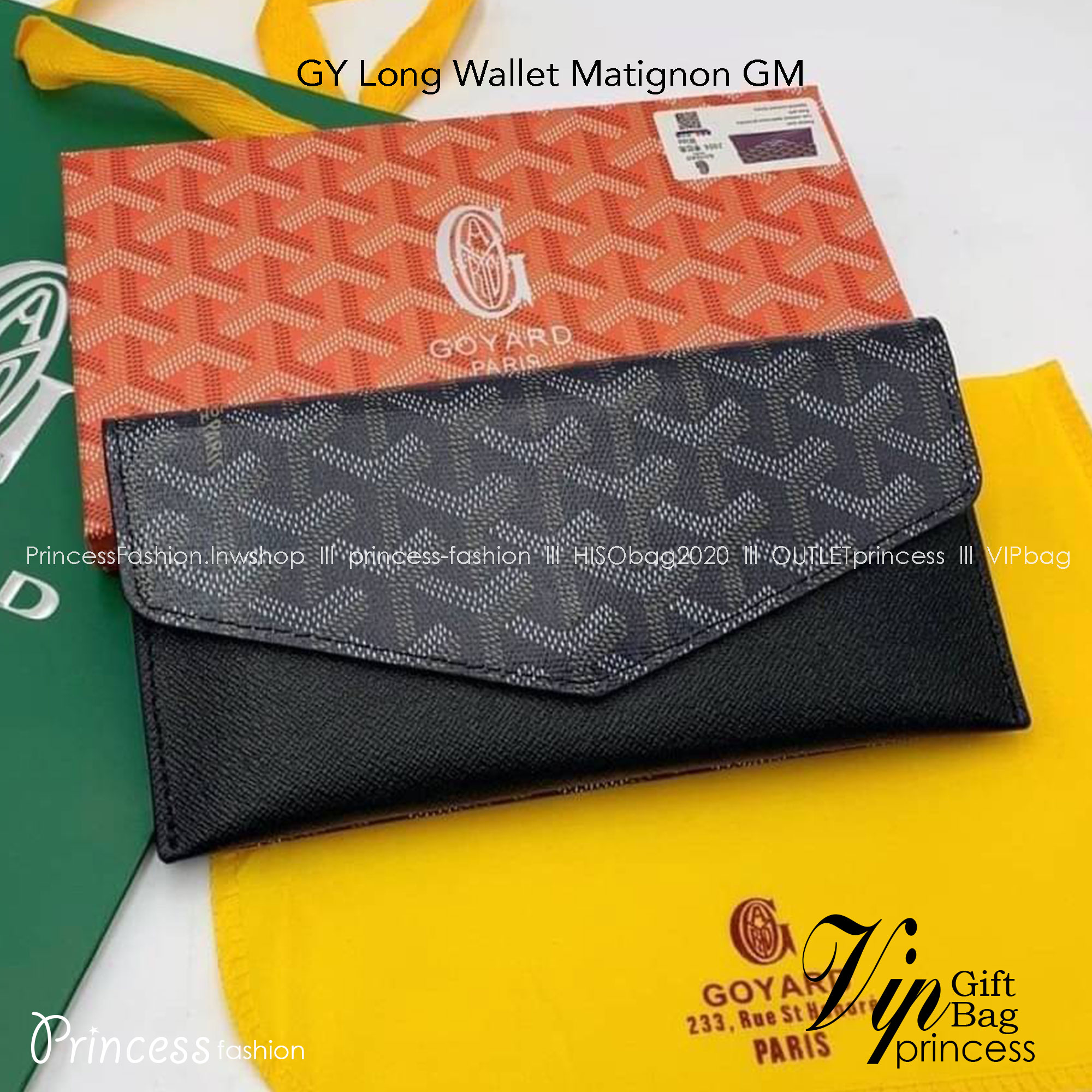 GOYARD Long Wallet Matignon GM กระเป๋าสตางค์ใบยาว พร้อมกล่อง งานสวยหรูน่าใช้ อีกรุ่นที่ยอดขายไม่เคยตก 🤑🤑 ใบจริงดูผู้ดี ดูแพง!!