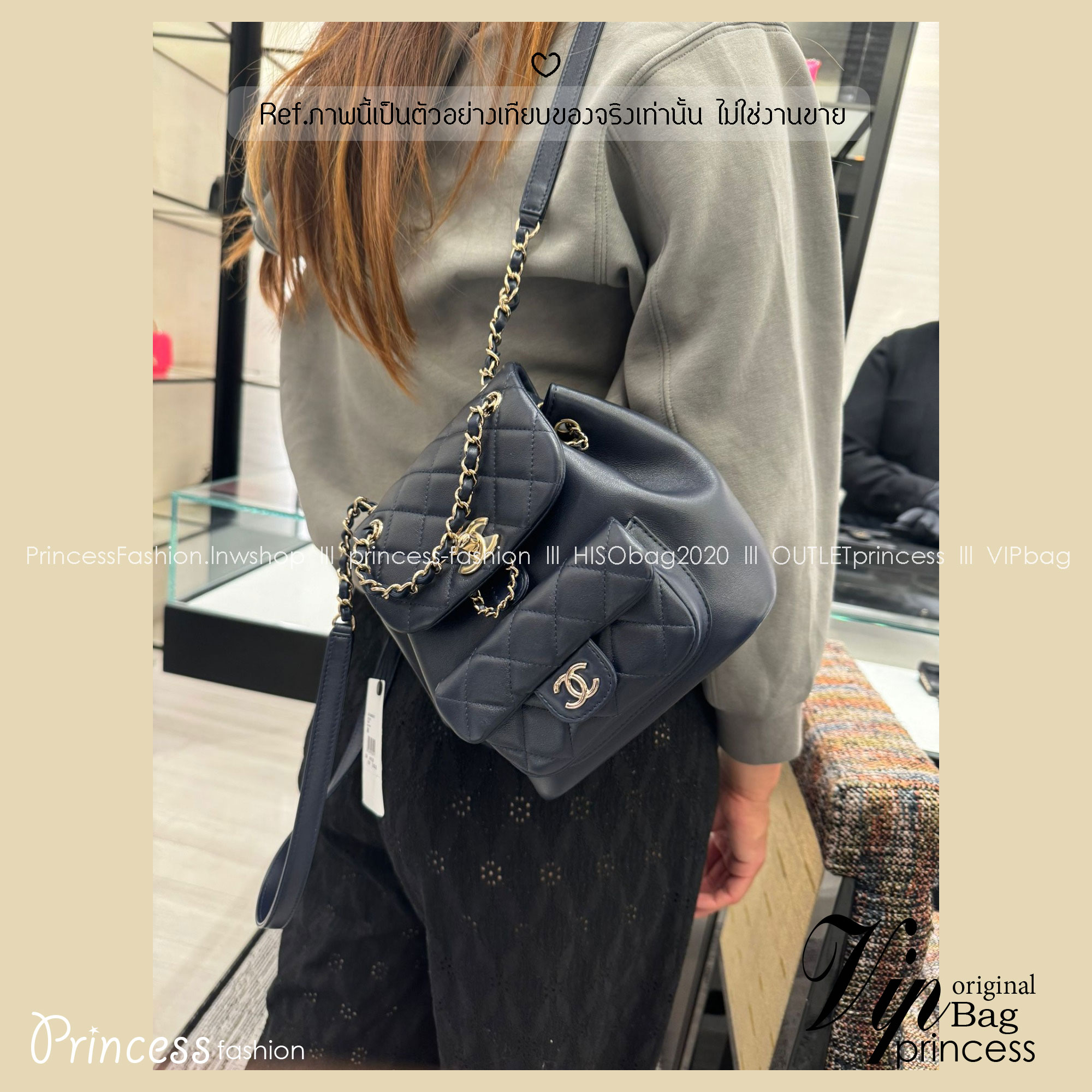 ORI หนังแท้ | Chanel Duma Backpack กระเป๋าเป้ไซส์มินิ น่ารักน่าใช้สุดๆ ไอเท็มยอดฮิต รูปทรงทันสมัย ดีเทลความสวยมากมาย