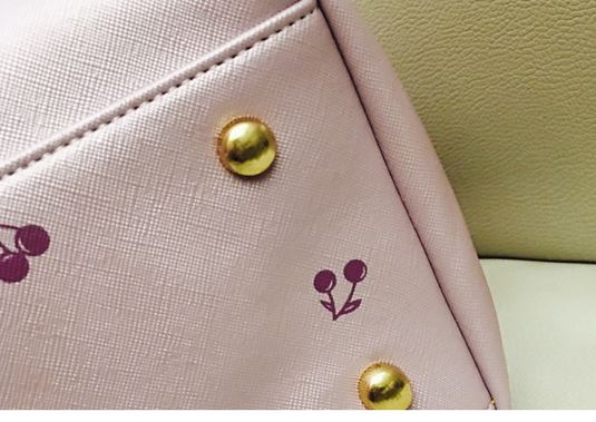 กระเป๋าสะพายข้างผู้หญิง หนัง Pu กันน้ำได้ กระเป๋าถือใบใหญ่ ใส่ของได้เยอะ แบบวัยรุ่น ลายเชอรี่ กระเป๋าสะพายวัยรุ่น ใส่ของเที่ยว สีชมพู น้ำเงิน 553780