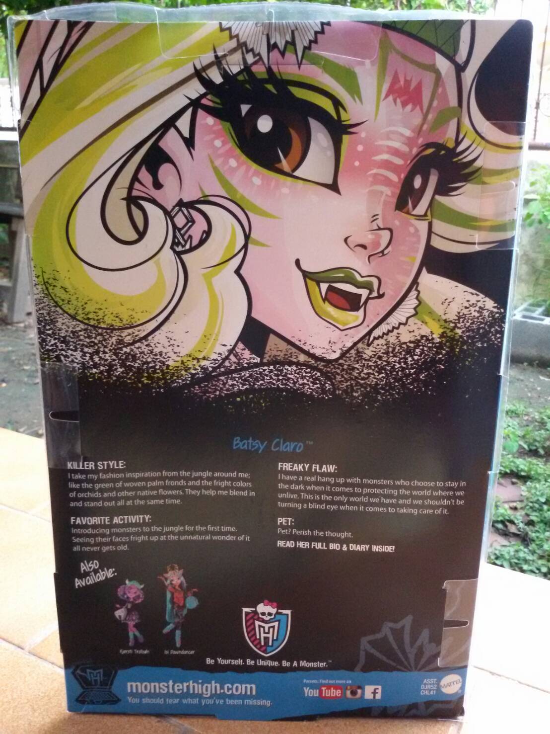 Monster High Brand-Boo Students Batsy Claro Doll มือหนึ่งใหม่แกะกล่อง