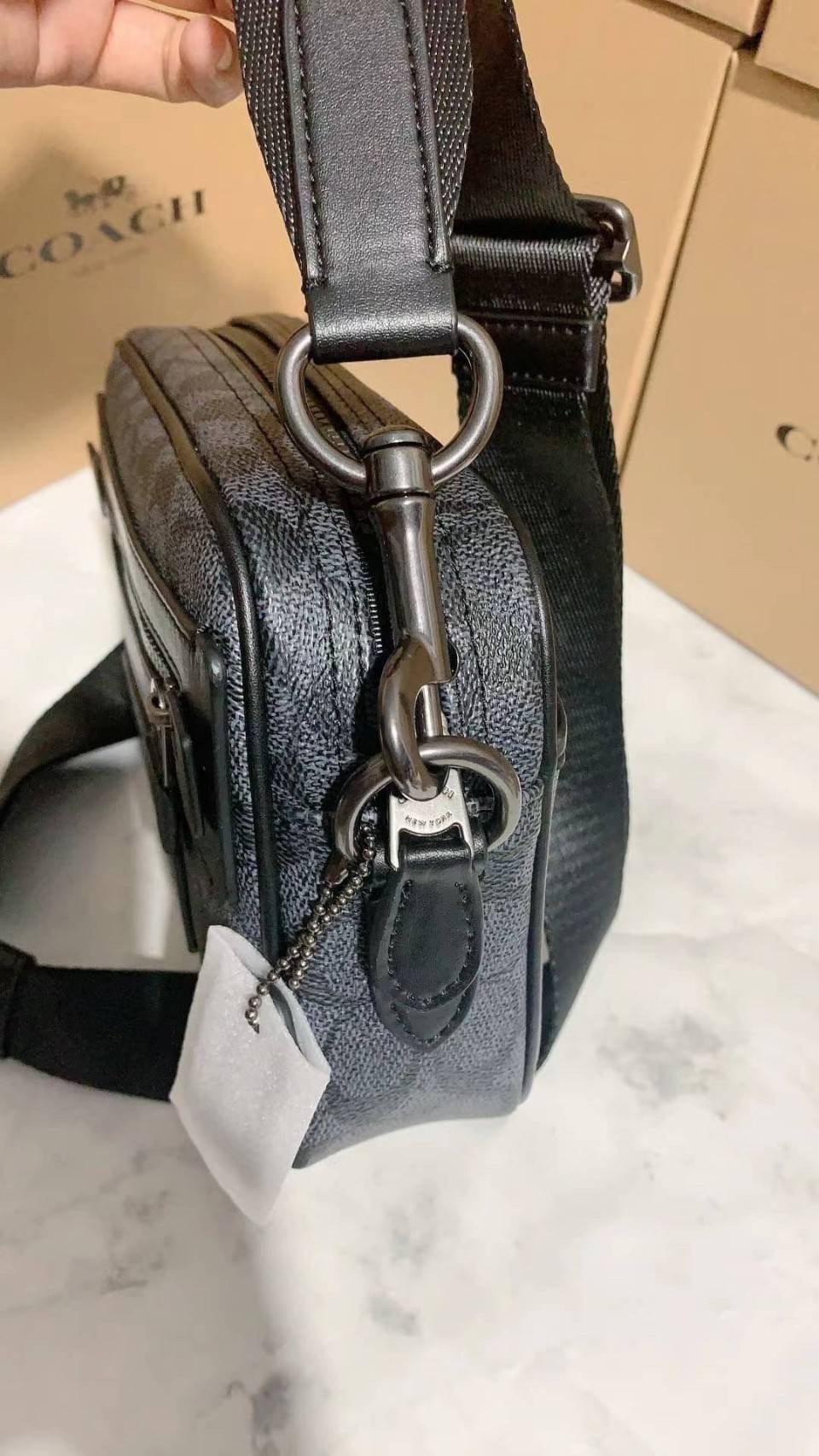 Coach Academy Crossbody In Signature Canvas