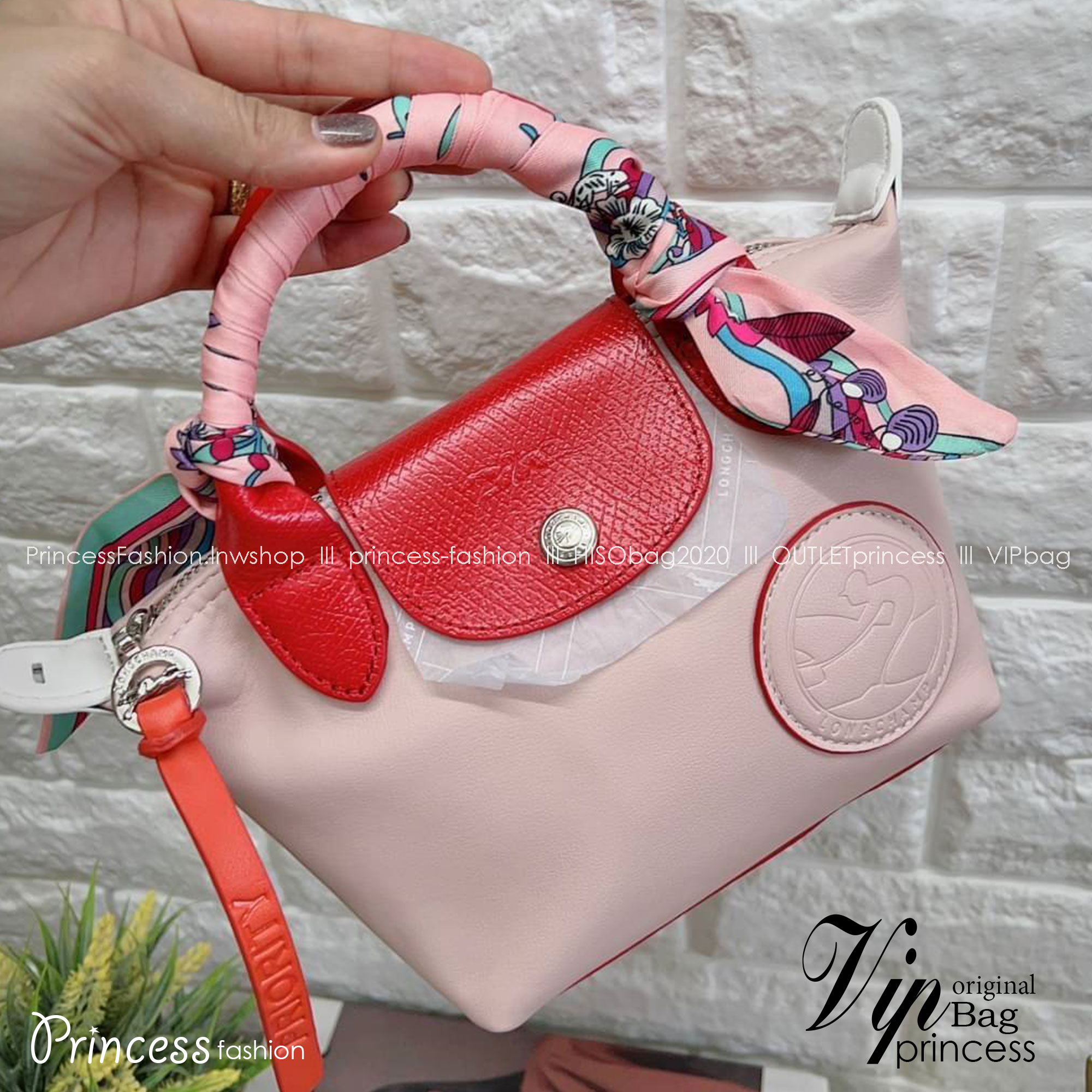 LONGCHAMP TOTE 2WAY BAG LE PLIAGE EXTRA L1500 พร้อมส่งที่ไทย กระเป๋าไซส์มินิ สีหวานละมุน ฟรีผ้าพันหู **สินค้าเกรดออริจินอล 1:1 สลับแท้ ใช้งานต่างประเทศได้