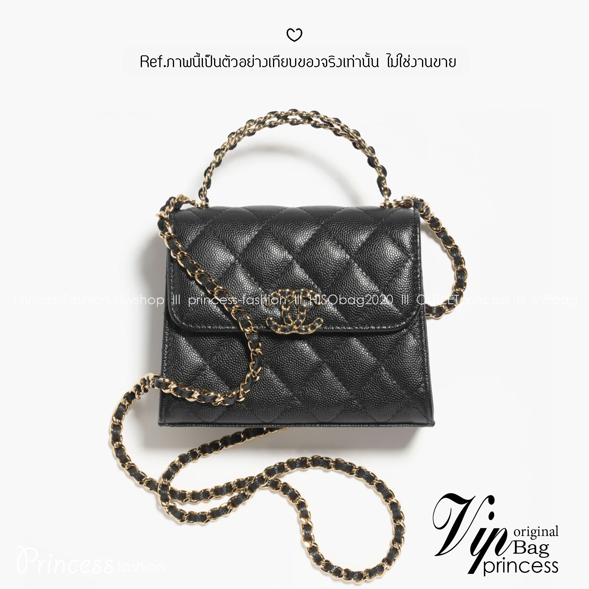 Chanel Caviar Mini Kelly Bag กระเป๋าถือทรงสวยไซส์มินิน่ารัก พร้อมหูจับและโลโก้หน้าร้อยโซ่สีทองสวยโดดเด่น ดีไซน์เรียบ หรูหรา สะพายแล้วขับผิวมากๆ