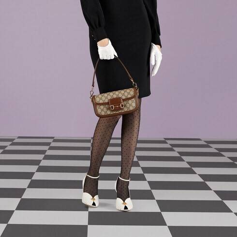 GUCCI Horsebit 1955 shoulder bag / GC STRAP MINI SHOULDER BAG กระเป๋าสะพายไหล่/สะพายข้าง ทรงคลาสสิค ไซส์ใหม่ ตอบโจทย์คนที่ไม่ชอบความใหญ่โต น้องจัดให้ไปเลย!!