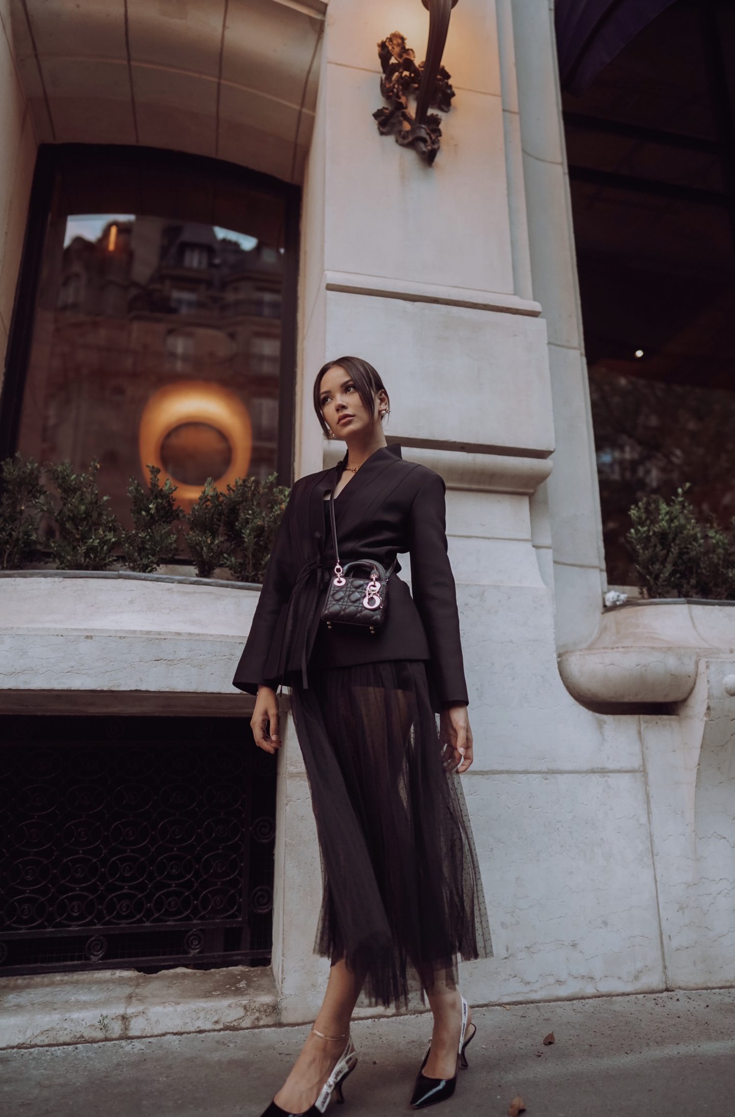 VIP 】หนังแท้ CHRISTIAN DIOR MICRO LADY DIOR BAG Cannage Lambskin