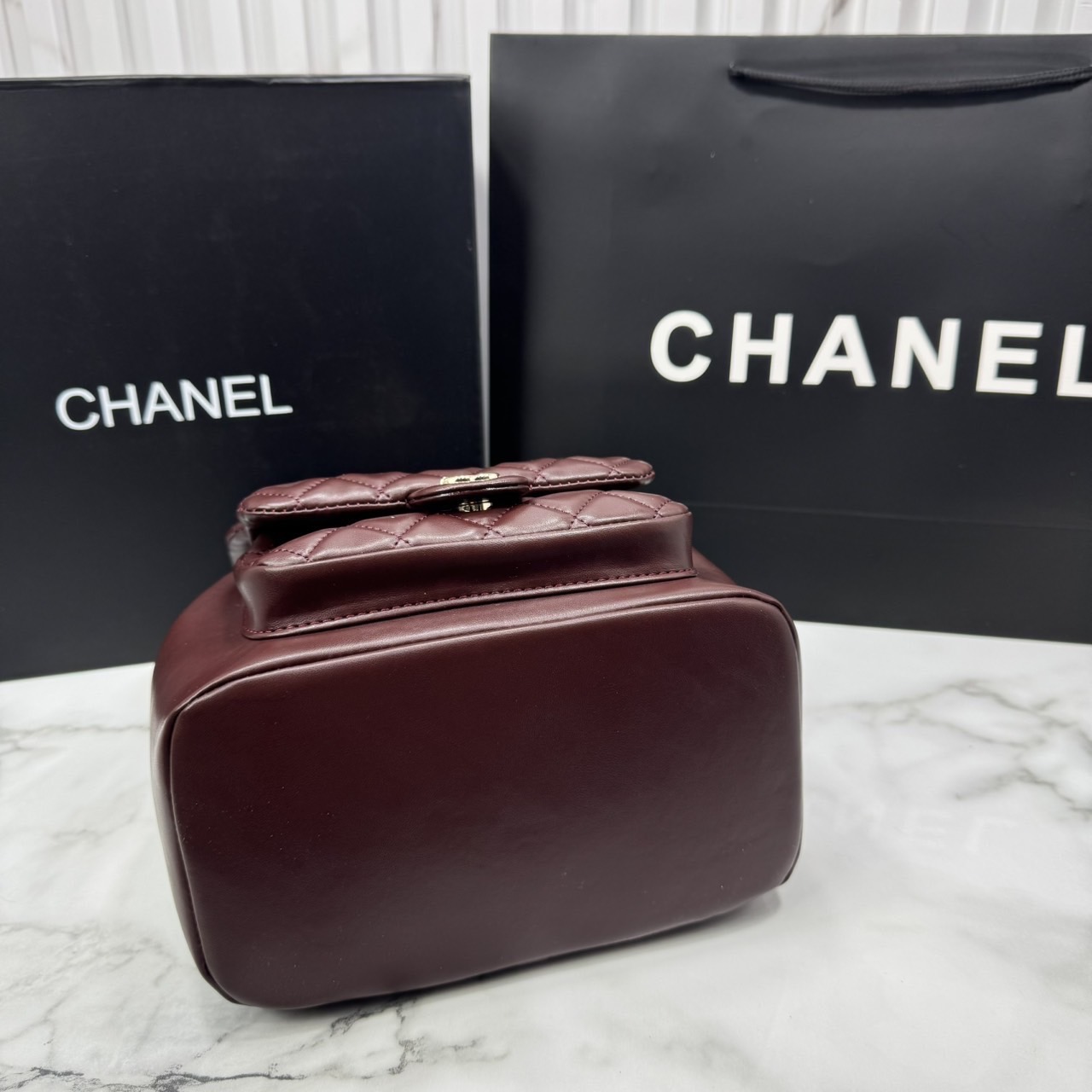 ORI หนังแท้ | Chanel Duma Backpack กระเป๋าเป้ไซส์มินิ น่ารักน่าใช้สุดๆ ไอเท็มยอดฮิต รูปทรงทันสมัย ดีเทลความสวยมากมาย