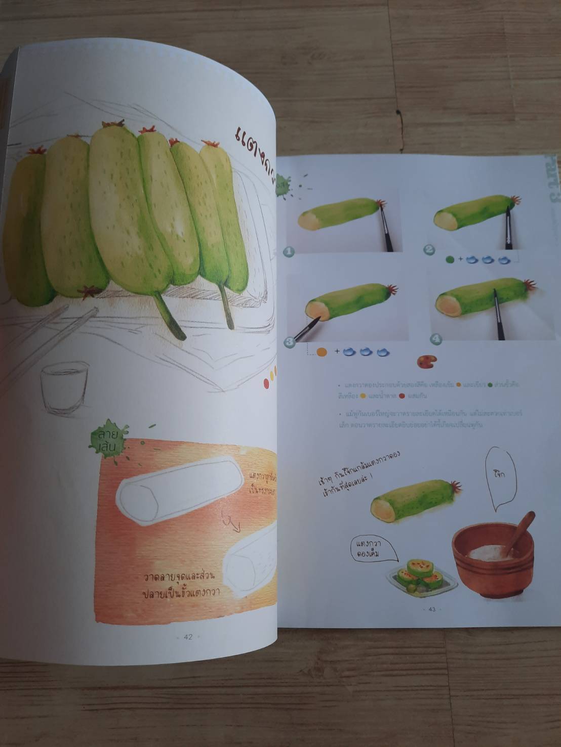 หนังสือหัดวาดสีน้ำเล่มแรกของฉัน เฟยเล่อเหนี่ยว เขียน ณิชา แปล***สินค้าหมด***