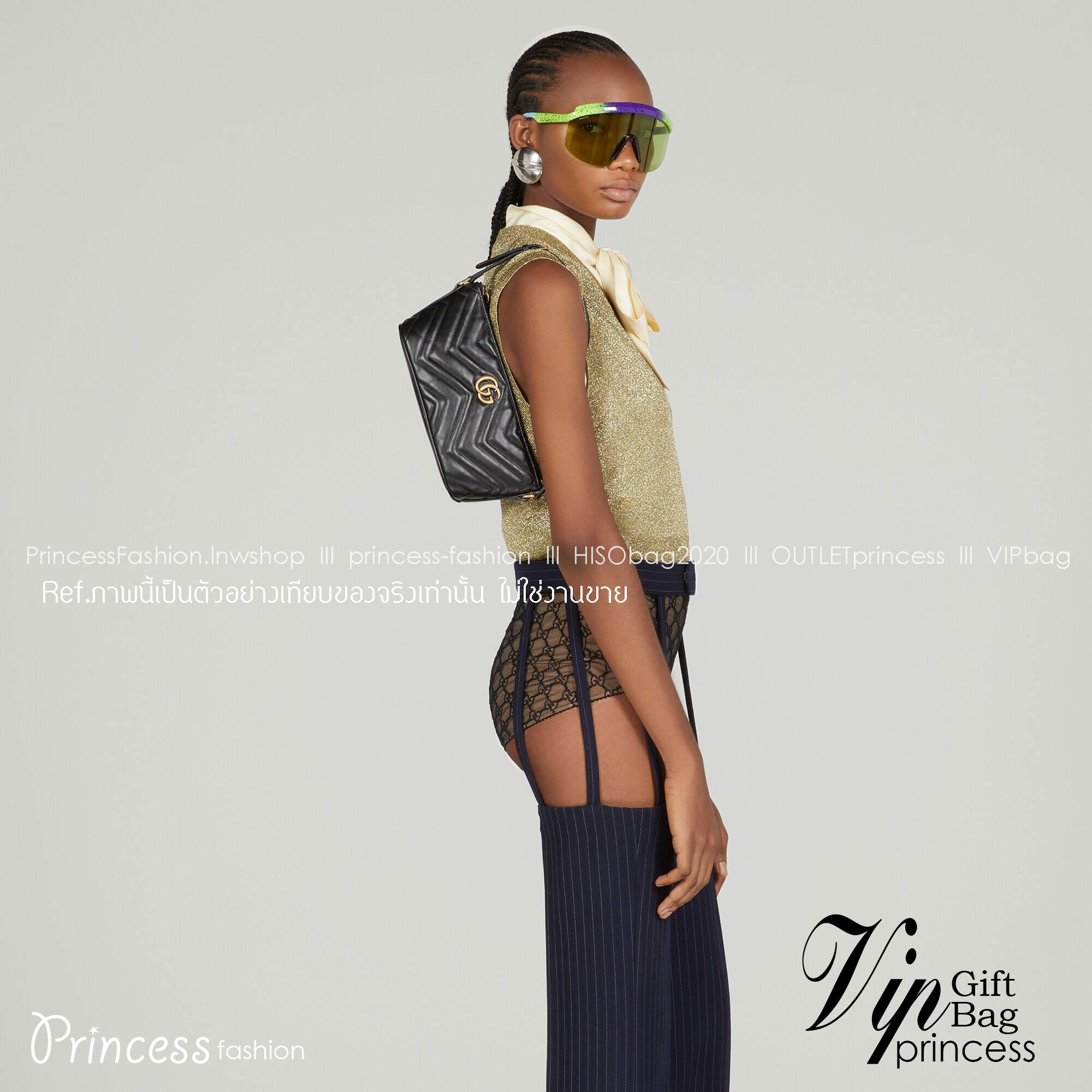 GUCCI GG Marmont shoulder bag / GUCCI Marmont เกรดออริจินอล 1:1 ใช้งานต่างประเทศได้ รุ่นใหม่ล่าสุด