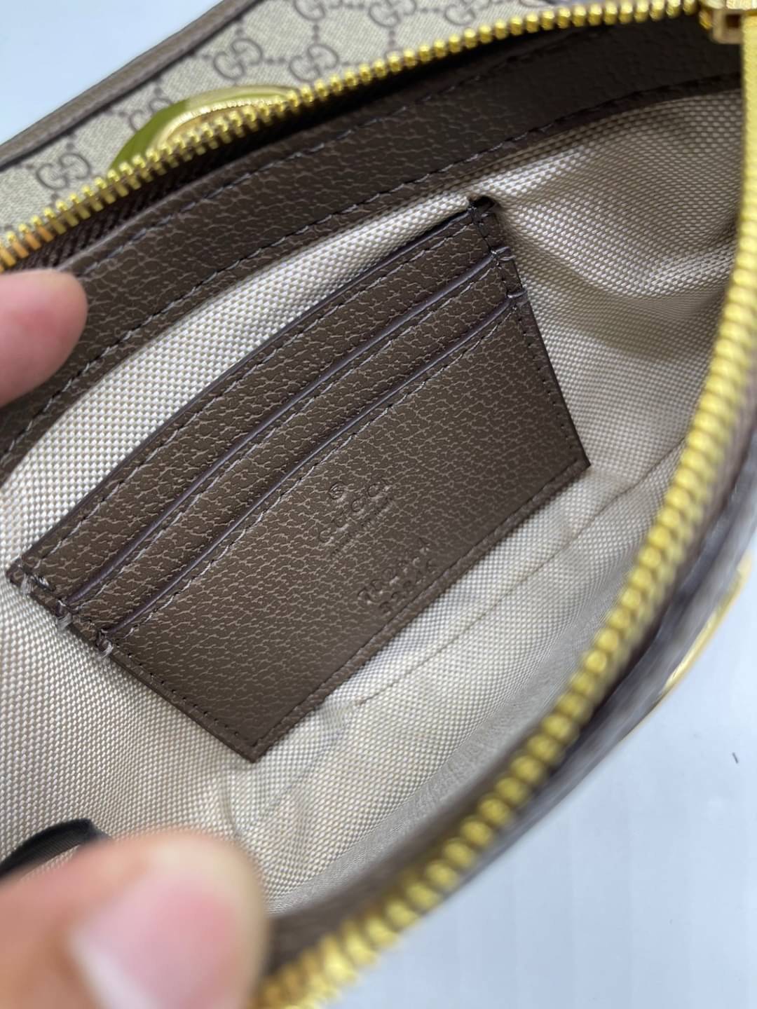 GUCCI Mini belt bag with round Interlocking G / Gucci Belt Bag เกรดออริจินอล กระเป๋าคาดเอว คาดอก เข้าเซ็ท 3 ใบ สุดคุ้ม รูปทรงเรขาคณิตนำเสนอใหม่อีกครั้งในคอลเล็กชั่น Gucci Love Parade