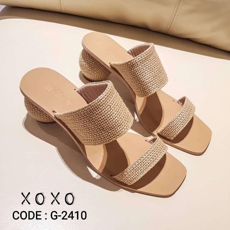 รองเท้าผ้าป่านสไตล์งานเกาหลี งานสวม คาดผ้าป่านลายกระสอบ ส้นทรงกลม งาน สวย เก๋ ดูแพง เกินราคาคะ งานจริงสวยมาก แมทส์ชุดง่าย