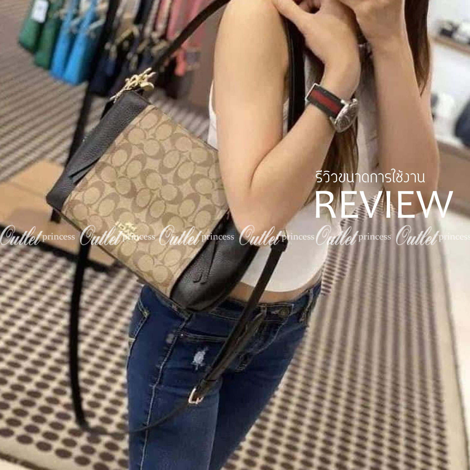 COACH SMALL MARLON SHOULDER BAG ((1600//1597)) 🌈พร้อมส่งที่ไทยอีกครั้ง ตามคำเรียกร้อง ห้ามพลาด! กระเป๋าหิ้ว//คล้องไหล่//สะพายข้างได้ หนังแท้ ทรงสวยมากค่ะ ด้านหน้ามีช่องซิปซ่อนแบบหนังห้อยให้2ช่อง ใส่ของจุกจิกค่ะ เปิดปิดกระเป๋าแบบซิป ภายในกว้างใส่ขอ