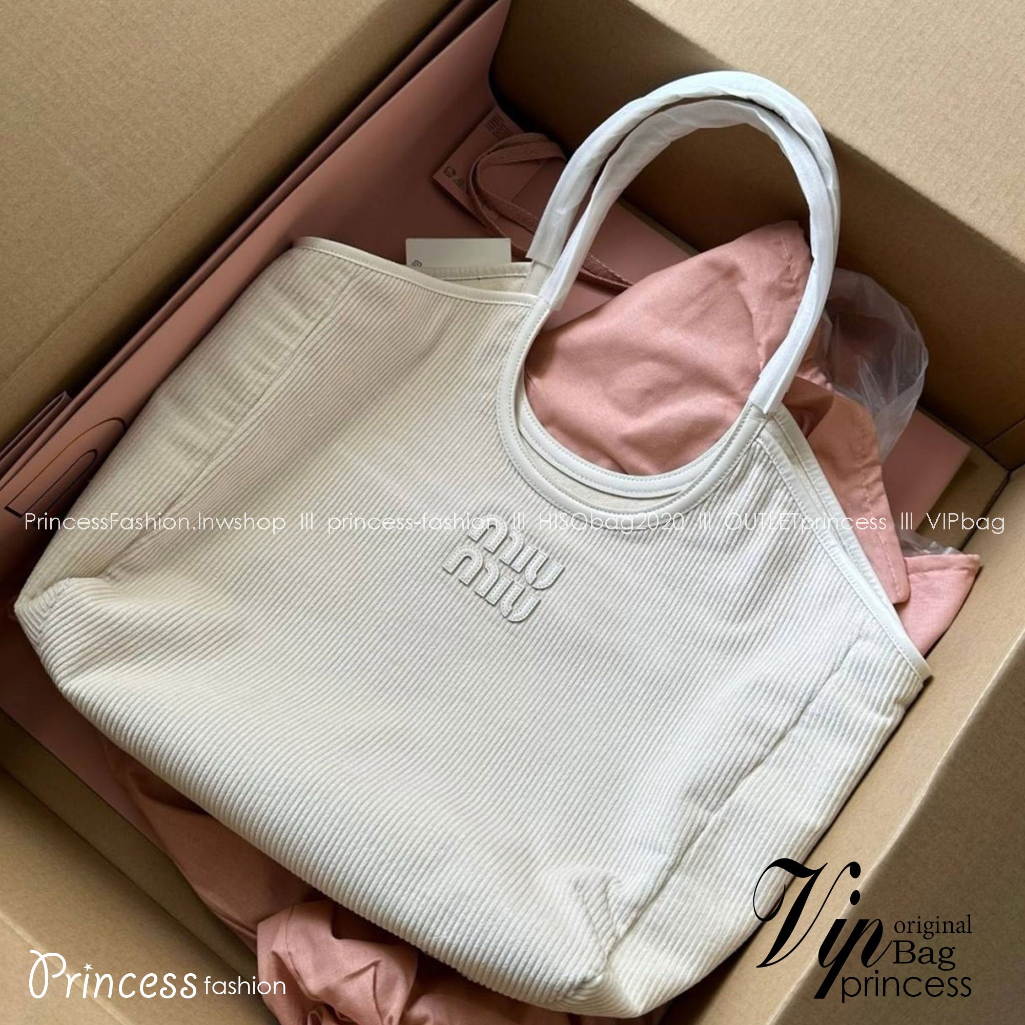 MIU MIU IVY corduroy bag / MIU MIU Tote Bag กระเป๋าถือสะพาย เกรดออริ ท็อป vip 1:1 เกรดงานปราณีตละเอียด ผ้าลูกฟูกอย่างดี เกรดดีสุด ใช้งานต่างประเทศได้