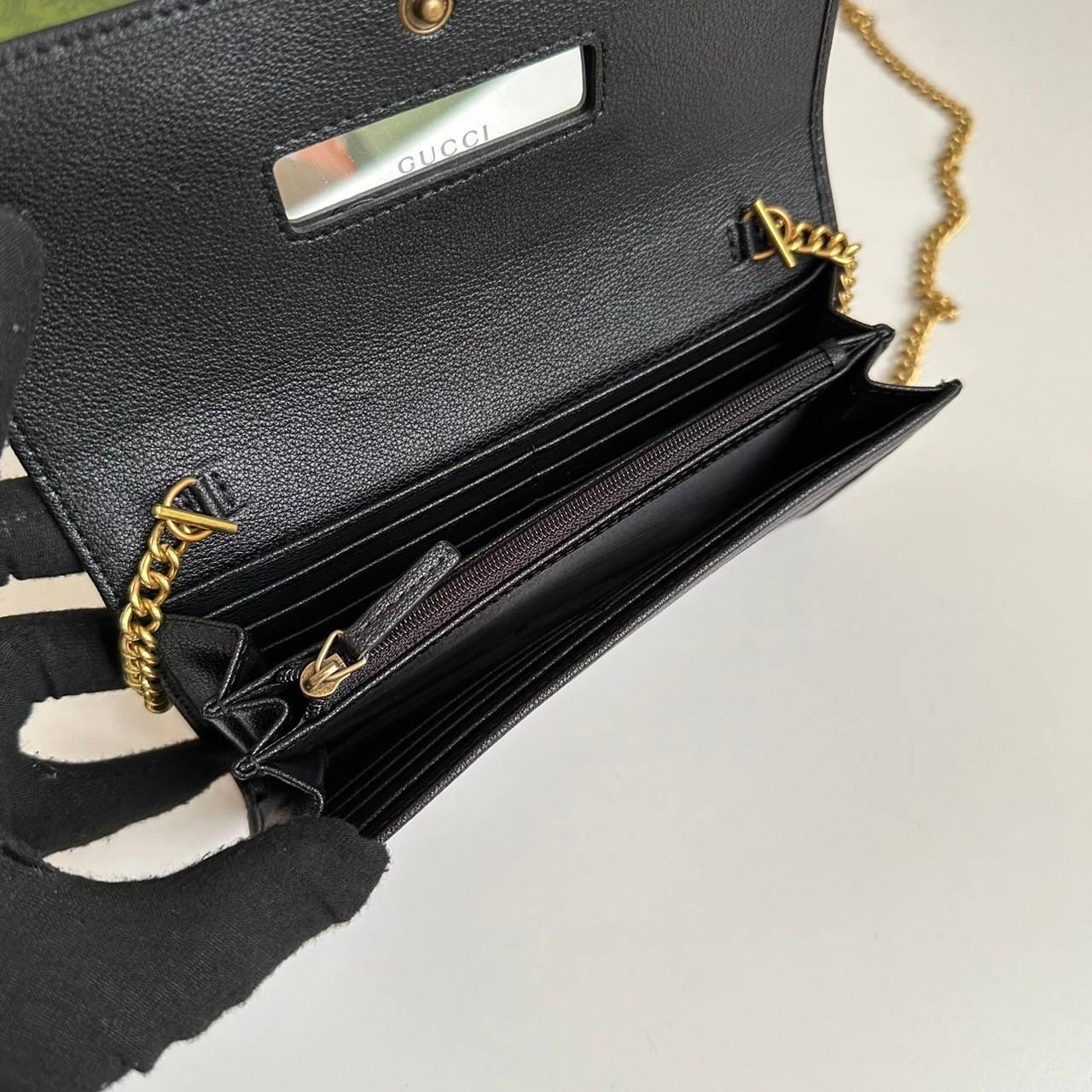 Gucci Diana chain wallet with bamboo / Gucci wallet Double G เกรดออริจินอล กระเป๋าสตางค์กุชชี่พร้อมสายโซ่ ภาพถ่ายจากงานขายจริง ใช้งานต่างประเทศได้