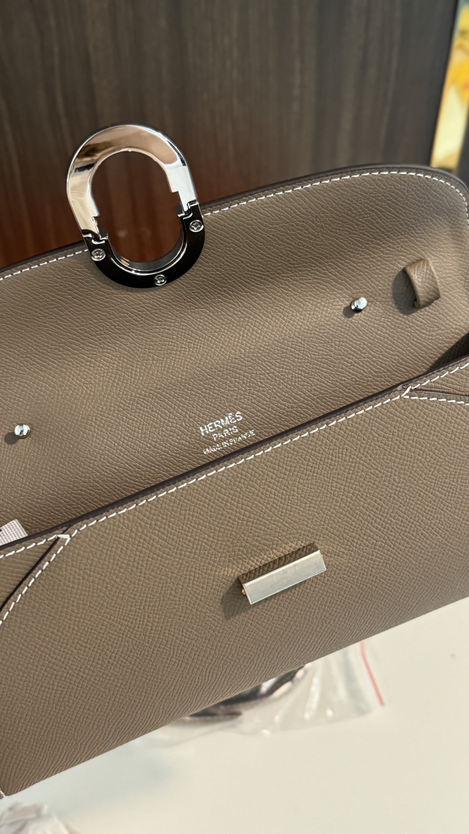 HERMES Chaine d'Ancre To Go wallet กระเป๋าถือสะพายแบรนด์หรู ดีไซส์กระเป๋าสตางค์ใบยาว Long wallet in Epsom Saddle-stitch เกรดออริ สลับแท้ 1:1 ใช้งานต่างประเทศได้