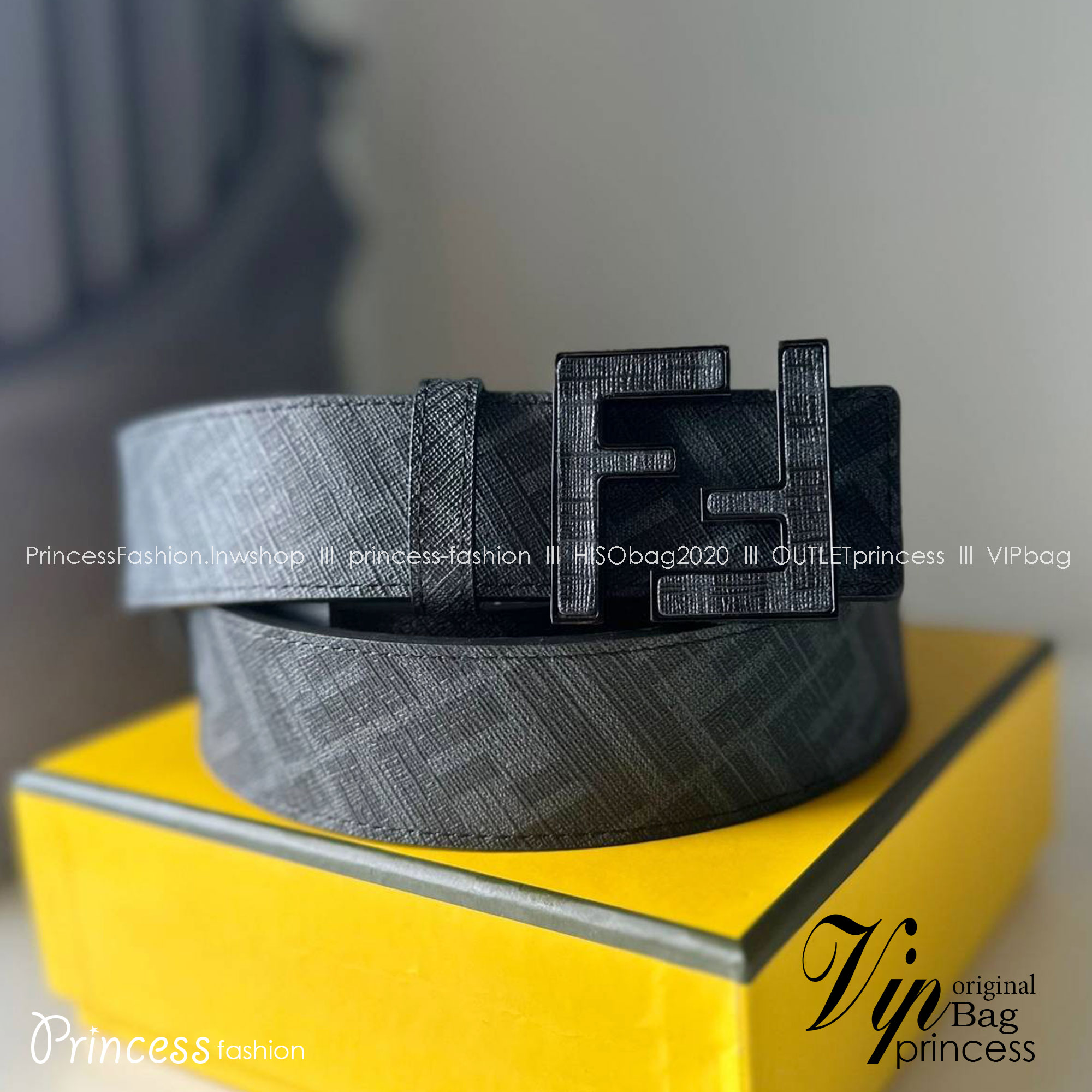 FENDI Belt Black leather belt / FF Belt เกรดออริจินอล สลับแท้ ดีไซน์เรียบหรูเข้ากับทุกลุค ภาพถ่ายจากงานขายจริง ใช้งานต่างประเทศได้ มาพร้อมกล่อง ห้ามพลาดค่ะ!