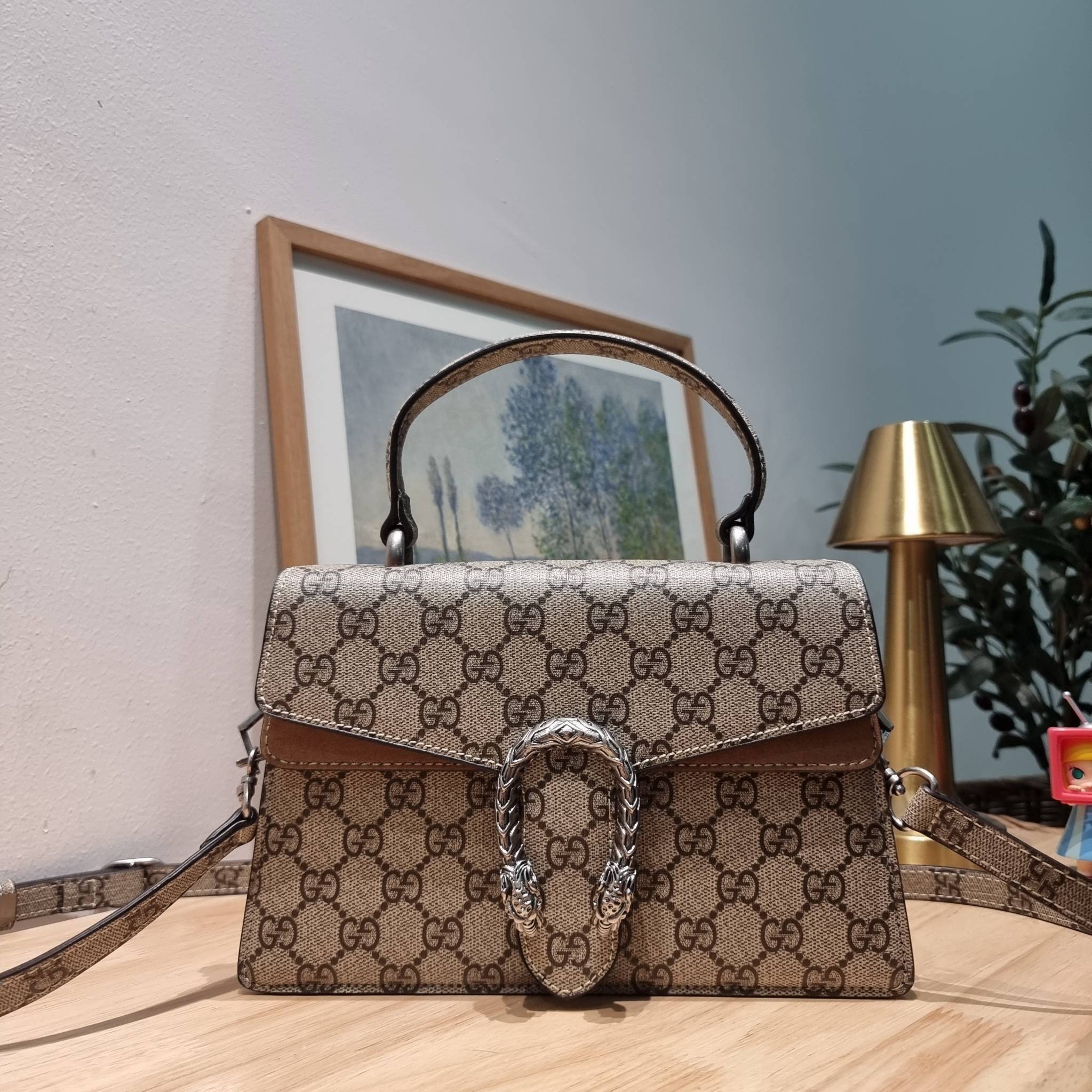 GG SMALL DIONYSUS TOP HANDLE BAG / SMALL DIONYSUS TOP HANDLE BAG / GUCCI BAG พร้อมส่งที่ไทย กระเป๋าสะพายรุ่นสุดคลาสสิค ดีไซน์ 2023 พร้อมหูจับในตัว