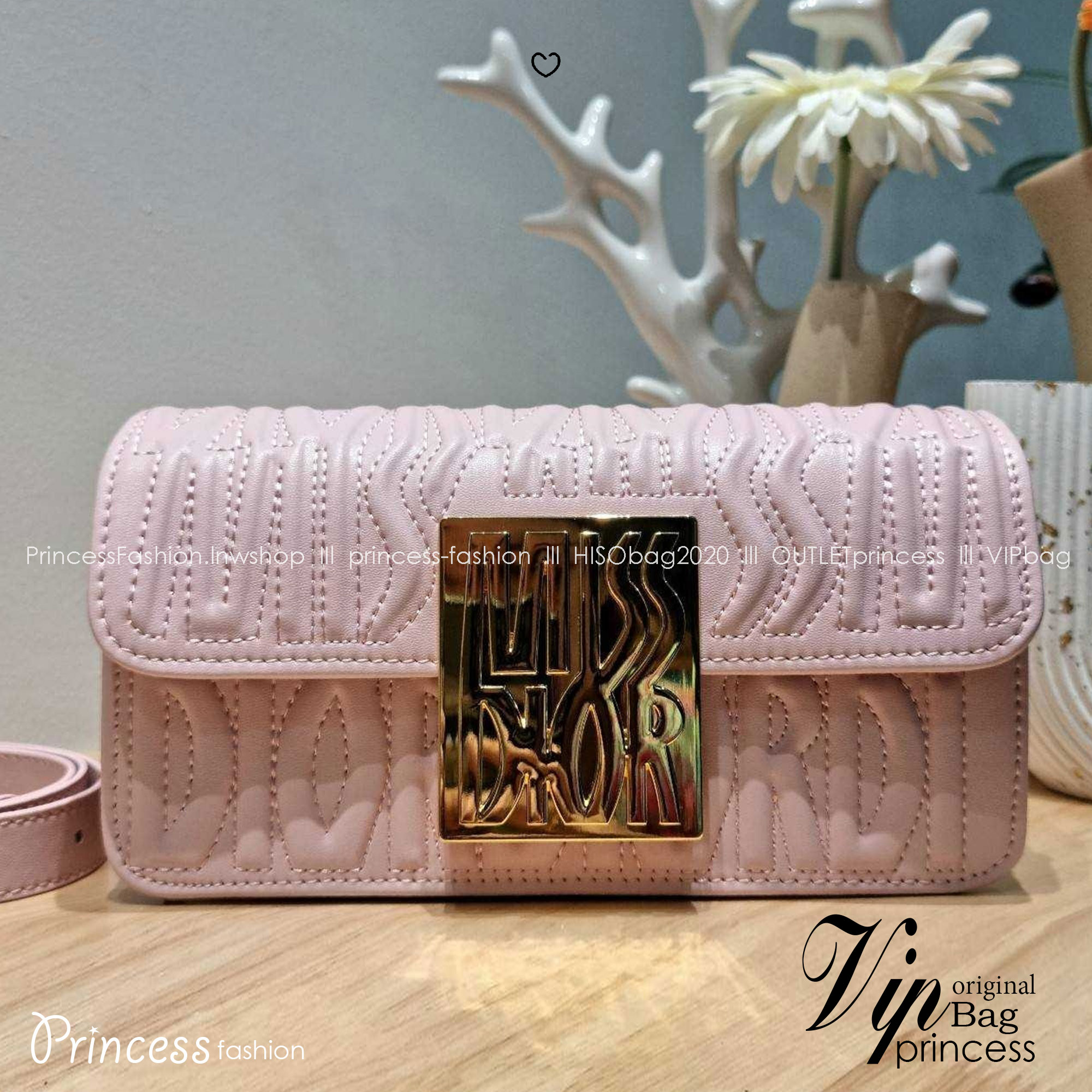 Dior Flap Bag / Quilted Miss Dior Allover Leather Bag กระเป๋าสะพายไหล่สุดลัคชู หรูหราเกินเรื่อง ดีไซน์ใหม่สวยงามด้วยดีเทลฝีเย็บและลายหนังปั๊มนูน