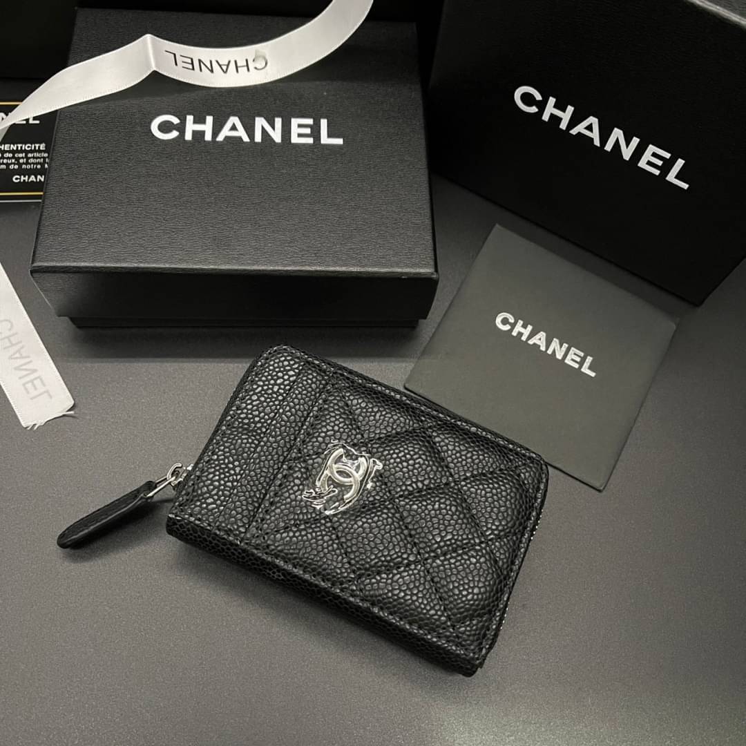 Chanel Wallet / Chanel Card Holder Zippy / Chanel Coin Zippy กระเป๋าสตางค์ชาแนลใบสั้น กระเป๋าใส่บัตร ใส่เหรียญ ภายในตามรูป เกรดออริจินอล ภาพถ่ายจากงานขายจริง ใช้งานต่างประเทศได้