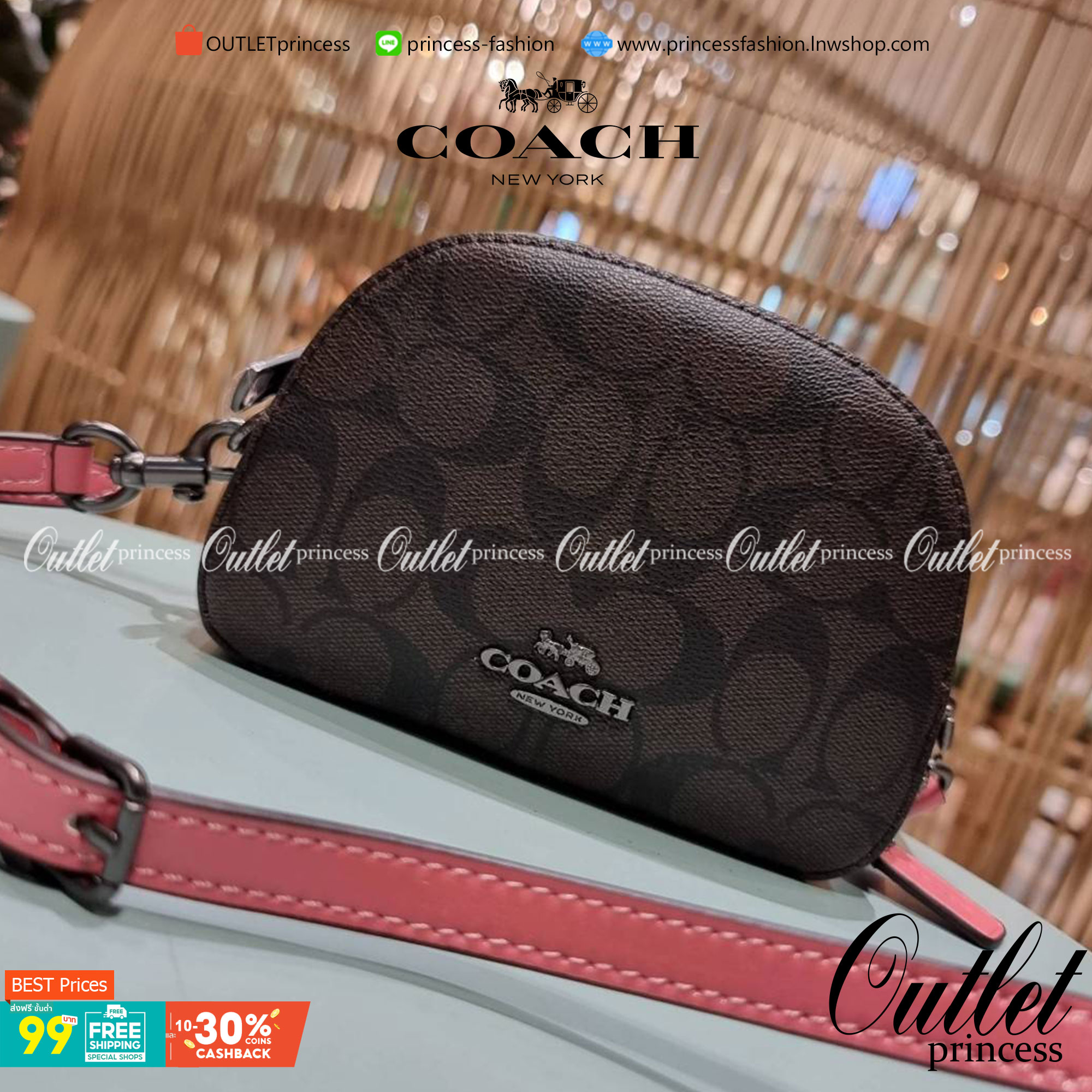 COACH 2628 MINI SERENA CROSSBODY IN SIGNATURE CANVAS ใหม่ที่สุด!! พร้อมส่งทุกสีเด็ด!! ย่อส่วนกระเป๋าสะพายคอลเลคชั่นยอดฮิต มินิเซเรนา ที่รับรองว่าน้องน่ารักม้ากกก!! ขนาดเล็กกุ๊งกิ๊ง แต่ดีเทลยิ่งใหญ่ วัสดุหนังแคนวาสเคลือบลาย เปิด-ปิดด้วยซิป สะดวกใช้ ภายในเป