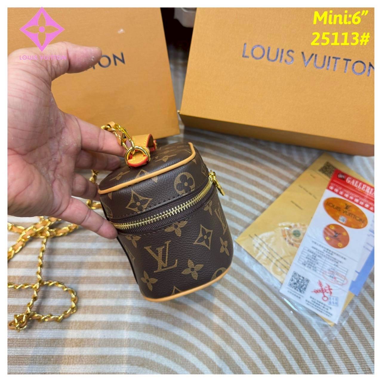 LV Nice Vanity Monogram Canvas กระเป๋าถือ/สะพายทรงกล่องสวยคลาสสิก น่ารักน่าใช้ เป็น everyday bag สะพายได้ทุกวัน ดีไซน์สวยโดดเด่น