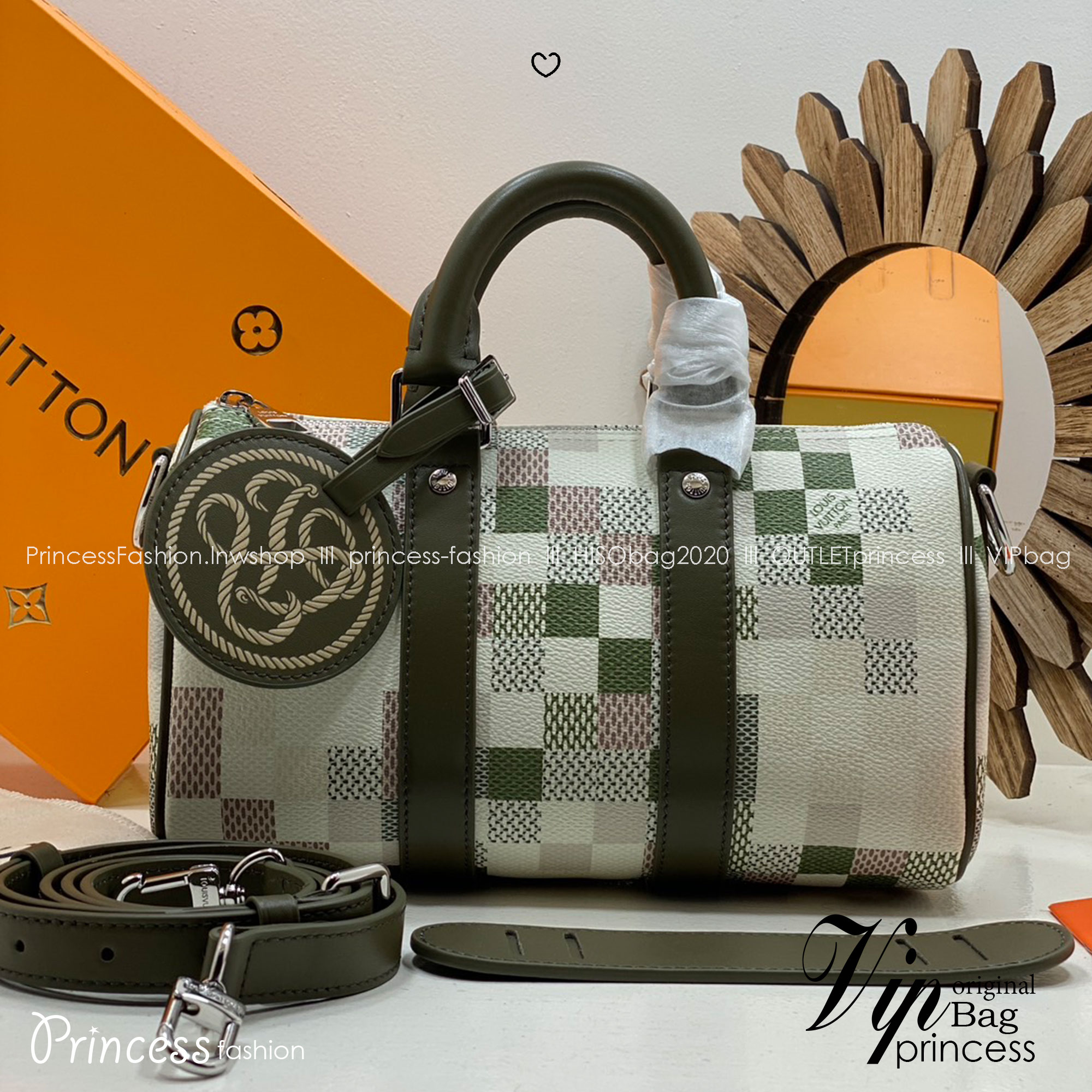 ORI | 🐍 LV Keepall 25 Snakoflage for Lunar New Year กระเป๋าทรงหมอน สปีดี้คอลใหม่แท็กลายงูต้อนรับตรุษจีน หนังแท้แคนวาสแท้