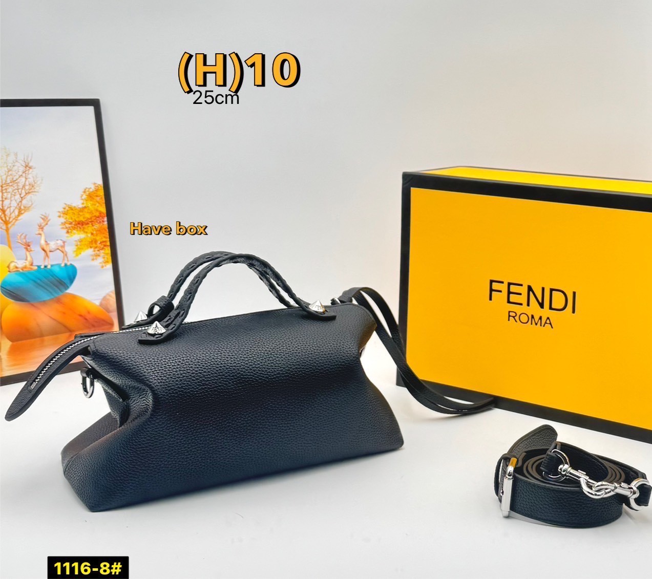 FENDI Medium By The Way Selleria Shoulder Bag กระเป๋าสะพายรุ่นใหม่ล่าสุด รูปทรงใช้งานง่าย โมเดิร์นและหรูหราขึ้น สไตล์ไม่ซ้ำภายในโล่งกว้าง ใส่ของสำคัญได้สบายๆ