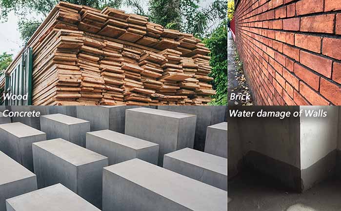 เครื่องวัดความชื้นพื้นคอนกรีต ผนังบ้าน ไม้ ตรวจหาความชื้น ยี่ห้อ Inkbirdplus