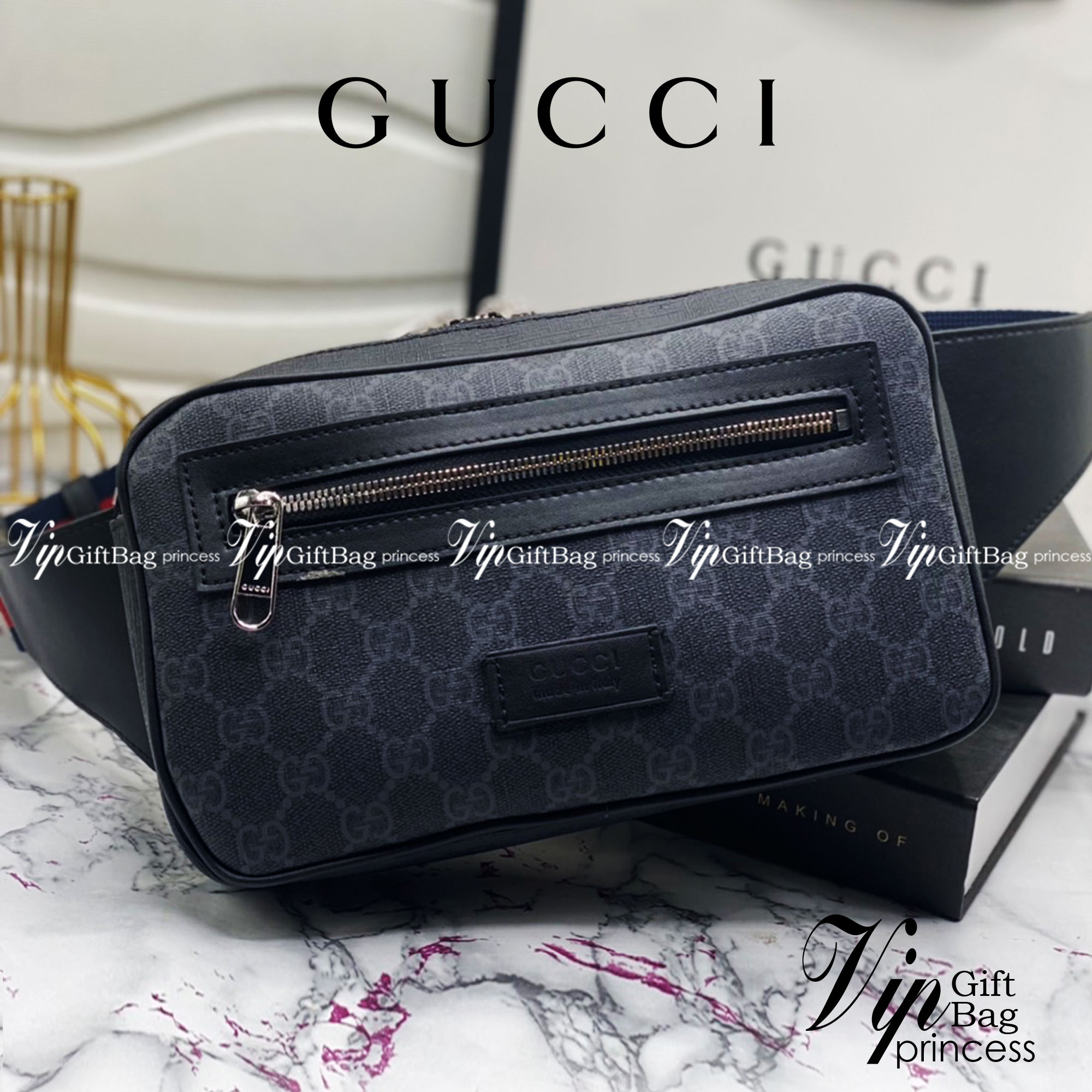 หนังแท้ GUCCI Soft GG Supreme Belt Bag / GG Belt Bag / Soft GG Supreme Belt Bag ไอเท็มที่หนุ่มๆเรียกร้อง กระเป๋าคาดอก/คาดเอว สายสะพายปรับได้ สายสปอร์ต สายแคมป์ปิ้ง หรือจะสายไหน ใบนี้ตอบโจทย์ทุกลุค ง่ายๆเท่ๆ สุดคุ้ม!! ภาพสินค้าถ่ายจากงานขายจริง ใช้งานต่างป