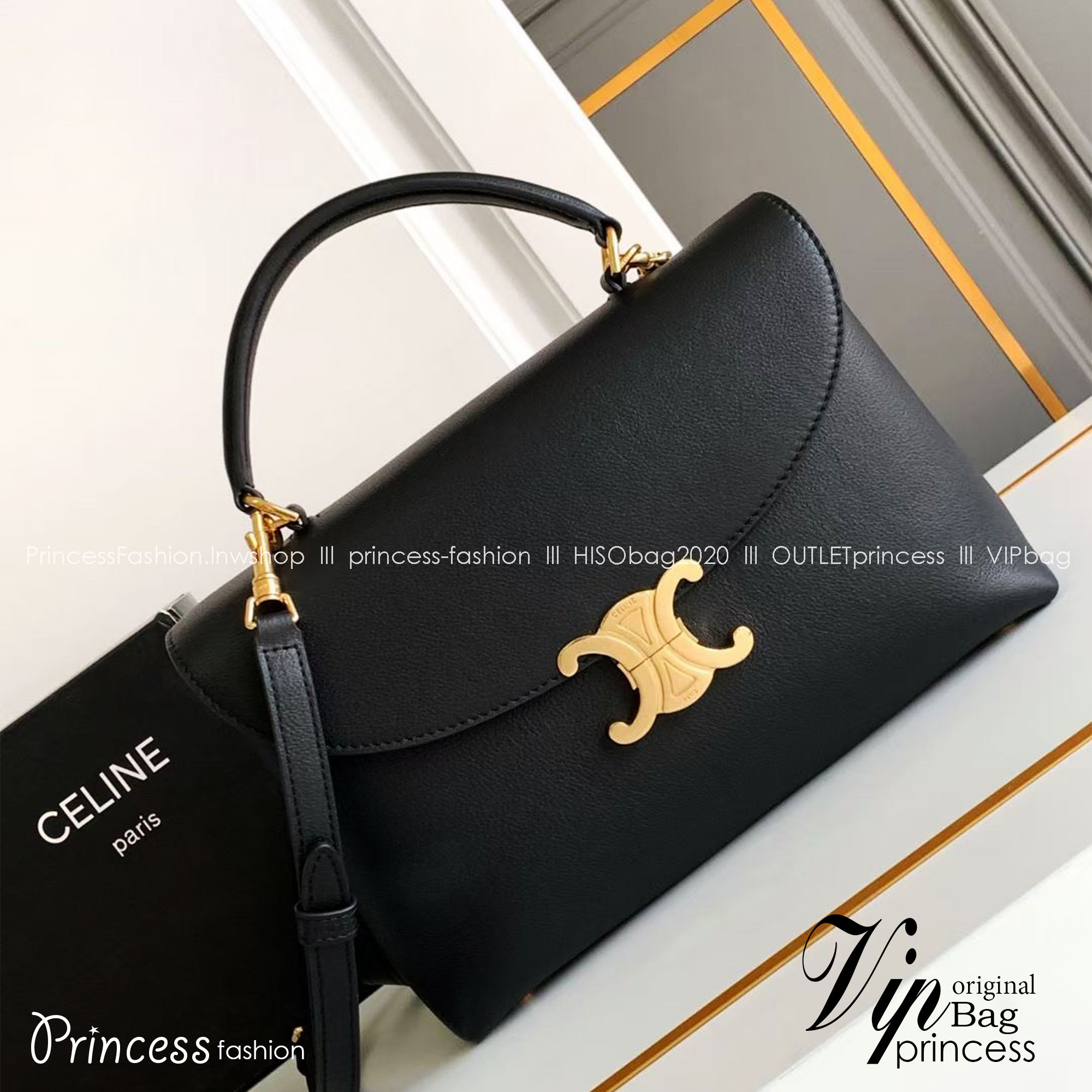 MEDIUM CELINE NINO BAG IN SUPPLE กระเป๋าสะพายหูจับในตัว แบรนด์หรู ดีไซส์คล่องตัว เกรดออริ สลับแท้ 1:1 ใช้งานต่างประเทศได้