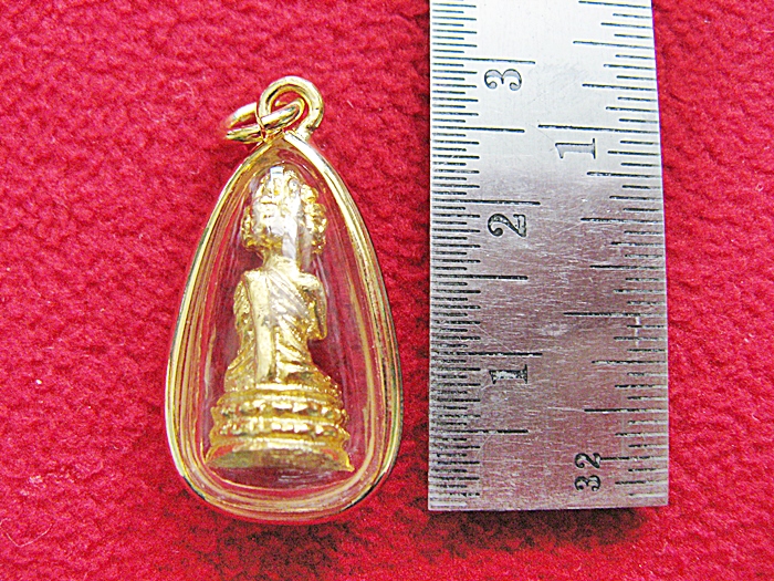 สินค้าหมดค่ะ จี้พระเศรษฐีนวโกฏิ สูง 2 ซ.ม. เนื้อทองเลี่ยมทองไมครอนค่ะ