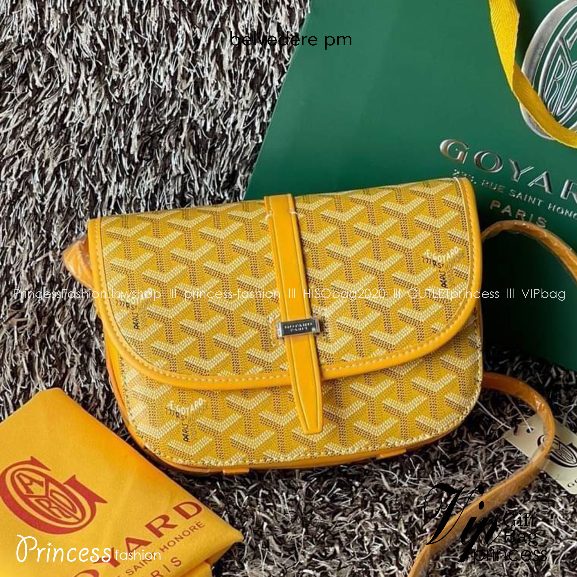 Goyard belvedere pm แบรนด์ดังจากฝรั่งเศส เรัยบหรูแต่ดูสง่า สะดุดตาด้วยลายเฉพาะตัว วัสดุที่นำมาตัดเย็บกระเป๋าเป็นวัสดุผ้าใบ