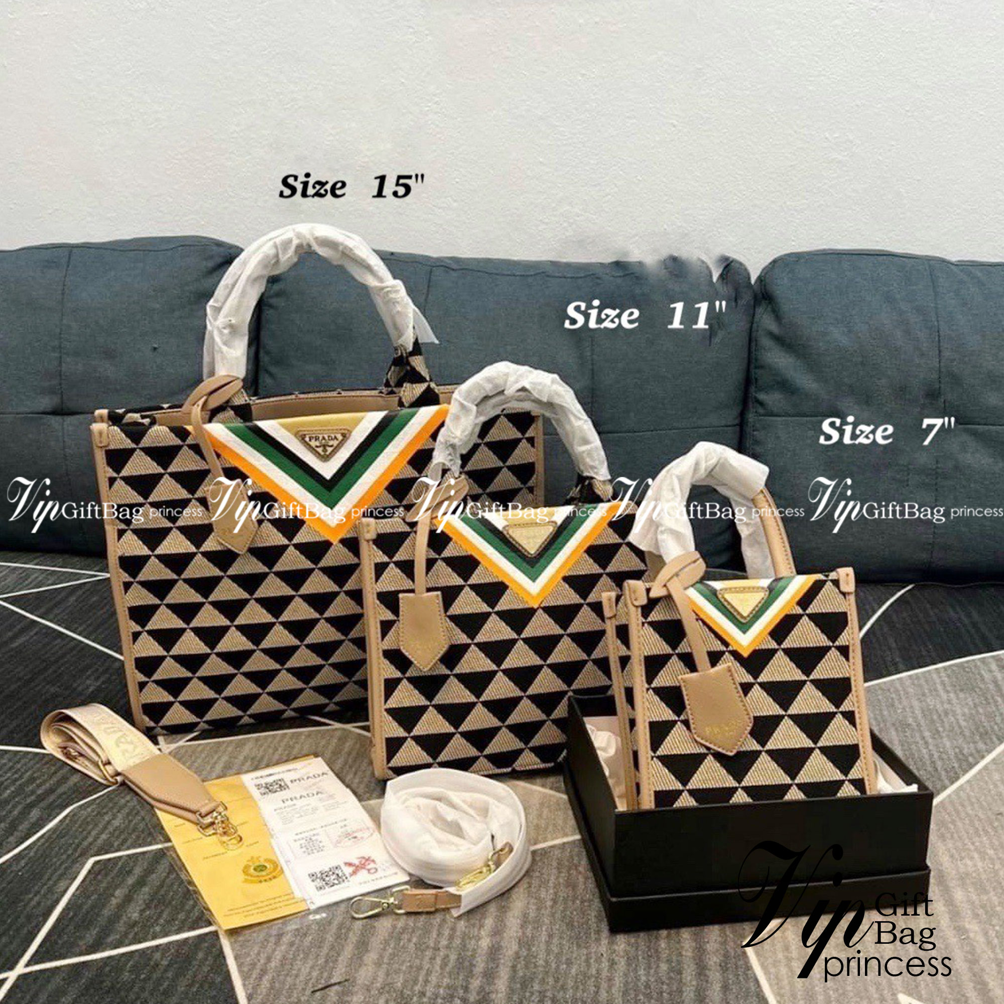 Prada Tote Bag / Prada Symbole jacquard fabric handbag กระเป๋าพราด้าทรงชอปปิ้ง หน้าติดอะไหล่โลโก้แบรนด์สีทอง มีให้เลือกใช้งาน 3 ขนาด งานชนชอปใช่งานง่าย สวยมงลงมากค่า แบบใหม่ล่าสุดจากแบรนด์ดัง จัดให้แบบเลิศๆ กับกระเป๋าทรงโท้ท สวยเอกลักษณ์ ภายในโล่งกว้างมาก