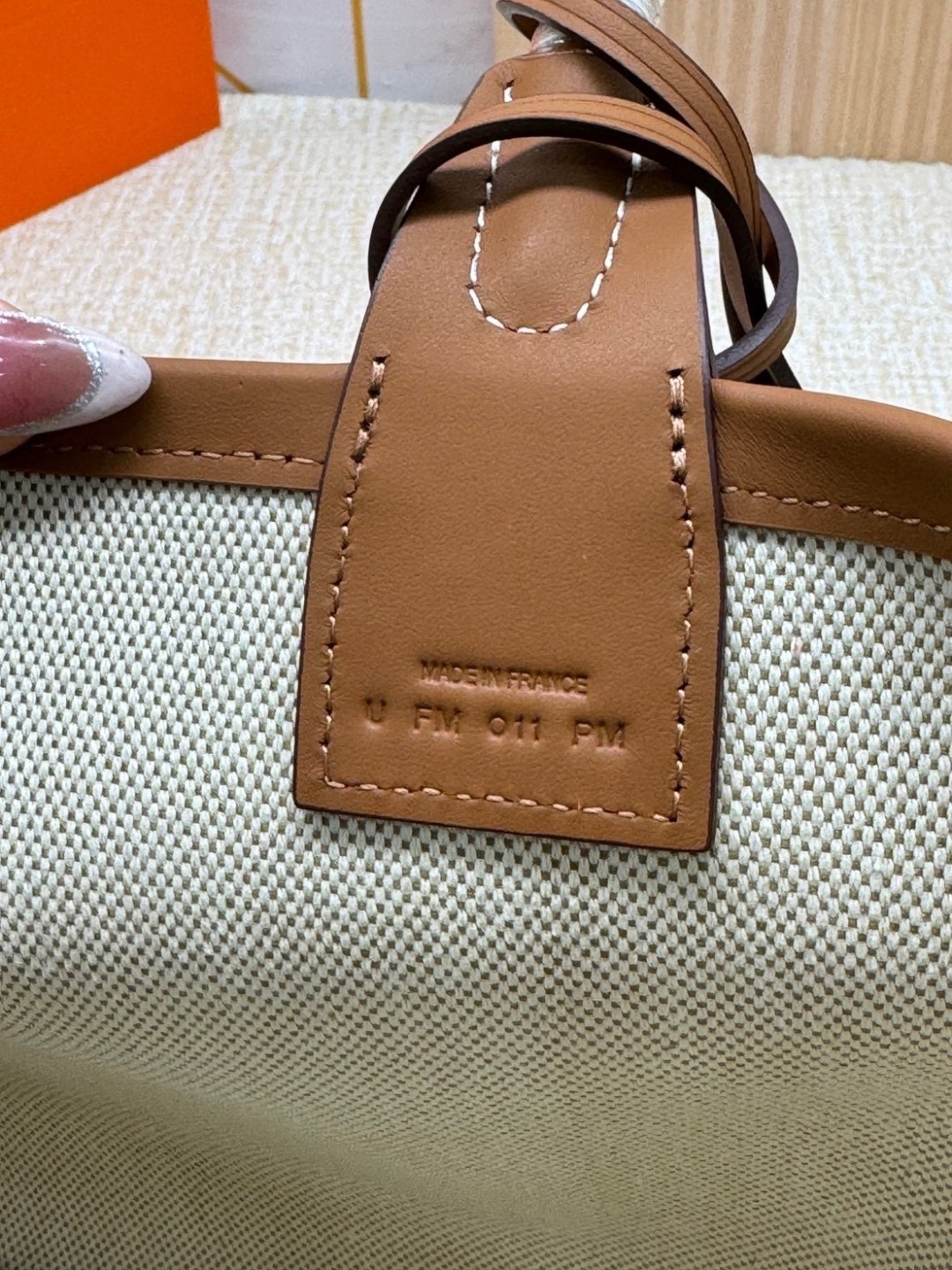 HERMES Steeple Tote Bag / H Steeple canvas tote bag 30cm กระเป๋าทรงโท้ทแคนวาสอย่างดี พิมพ์ลายคมชัด ลายใหม่สวยหรู เกรดออริ สลับแท้
