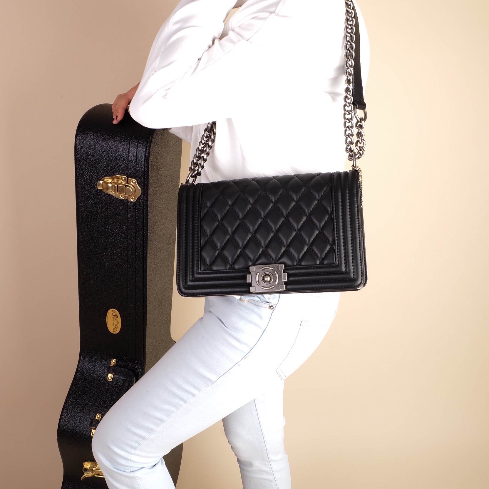 รุ่นขายดีที่สุด!!!! KEEP Quited Boy Bag กระเป๋า ทรง boy style KEEP LOOK Cool มากๆ เลยน๊าใบนี้ ไม่มีถือว่า Out มากๆ