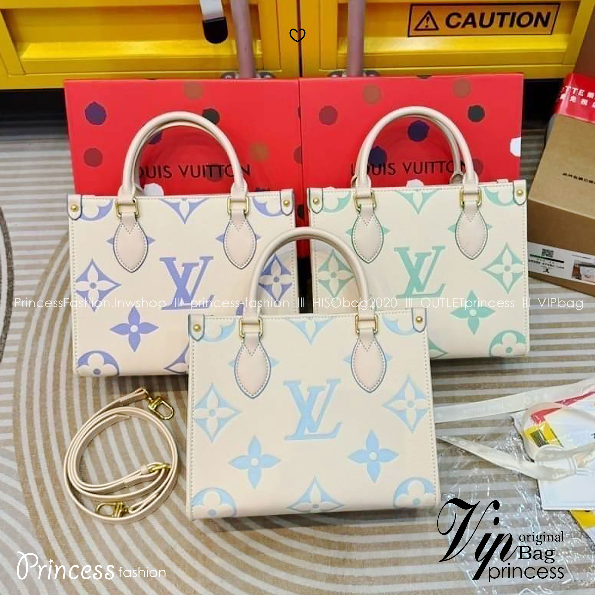 LV OnTheGo PM Bicolor Monogram Empreinte Leather tote bag กระเป๋าทรงโท้ทสีใหม่สวยหวาน โทนพาสเทลให้ความรู้สึกสดชื่นผ่อนคลาย เสมือนสายลมเย็นๆ ในวันต้นฤดูใบไม้ผลิ ที่ใครเห็นต้องเป็นหลงรัก ใช้งานได้ไม่มีเบื่อ