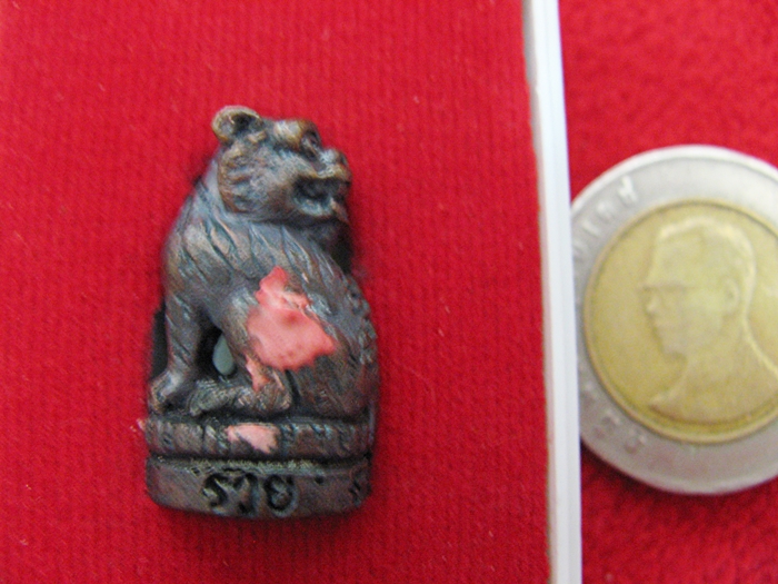 เสือเพชรกลับ เนื้อนวโลหะ วัดสว่างอารมณ์ อ.นครชัยศรี จ.นครปฐมพร้อมกล่องเดิมค่ะ