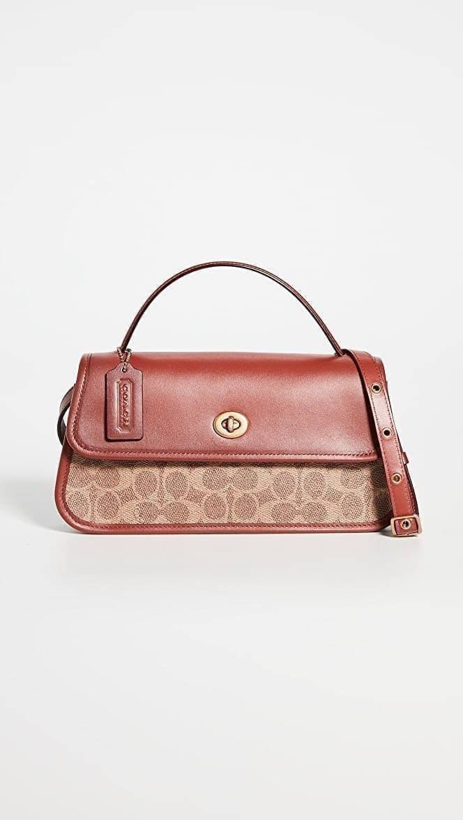OUTTLET 】Auth Coach 1941 Turnlock Clutch Crossbody Bag พร้อมส่งที่ไทย