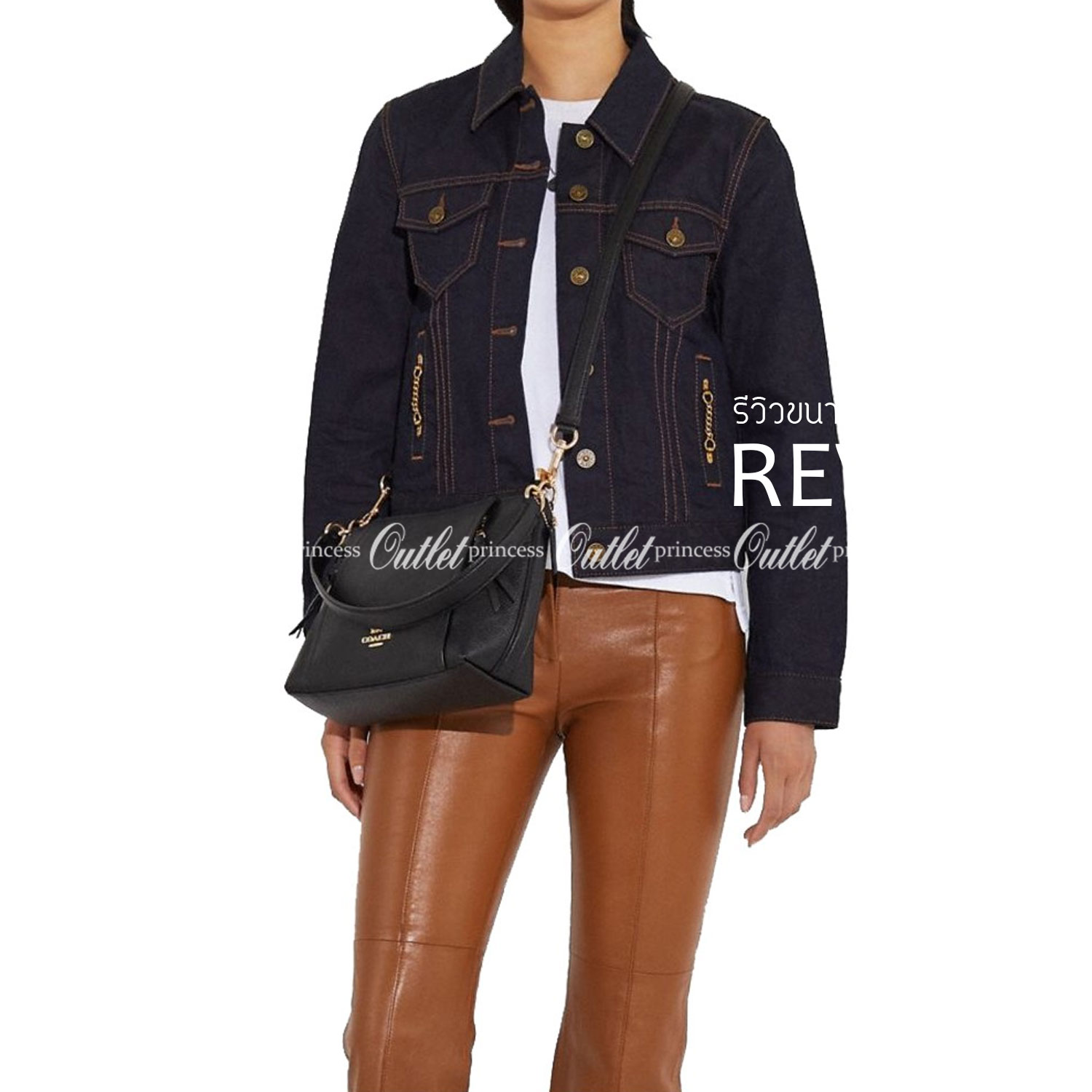 COACH SMALL MARLON SHOULDER BAG ((1600//1597)) 🌈พร้อมส่งที่ไทยอีกครั้ง ตามคำเรียกร้อง ห้ามพลาด! กระเป๋าหิ้ว//คล้องไหล่//สะพายข้างได้ หนังแท้ ทรงสวยมากค่ะ ด้านหน้ามีช่องซิปซ่อนแบบหนังห้อยให้2ช่อง ใส่ของจุกจิกค่ะ เปิดปิดกระเป๋าแบบซิป ภายในกว้างใส่ขอ