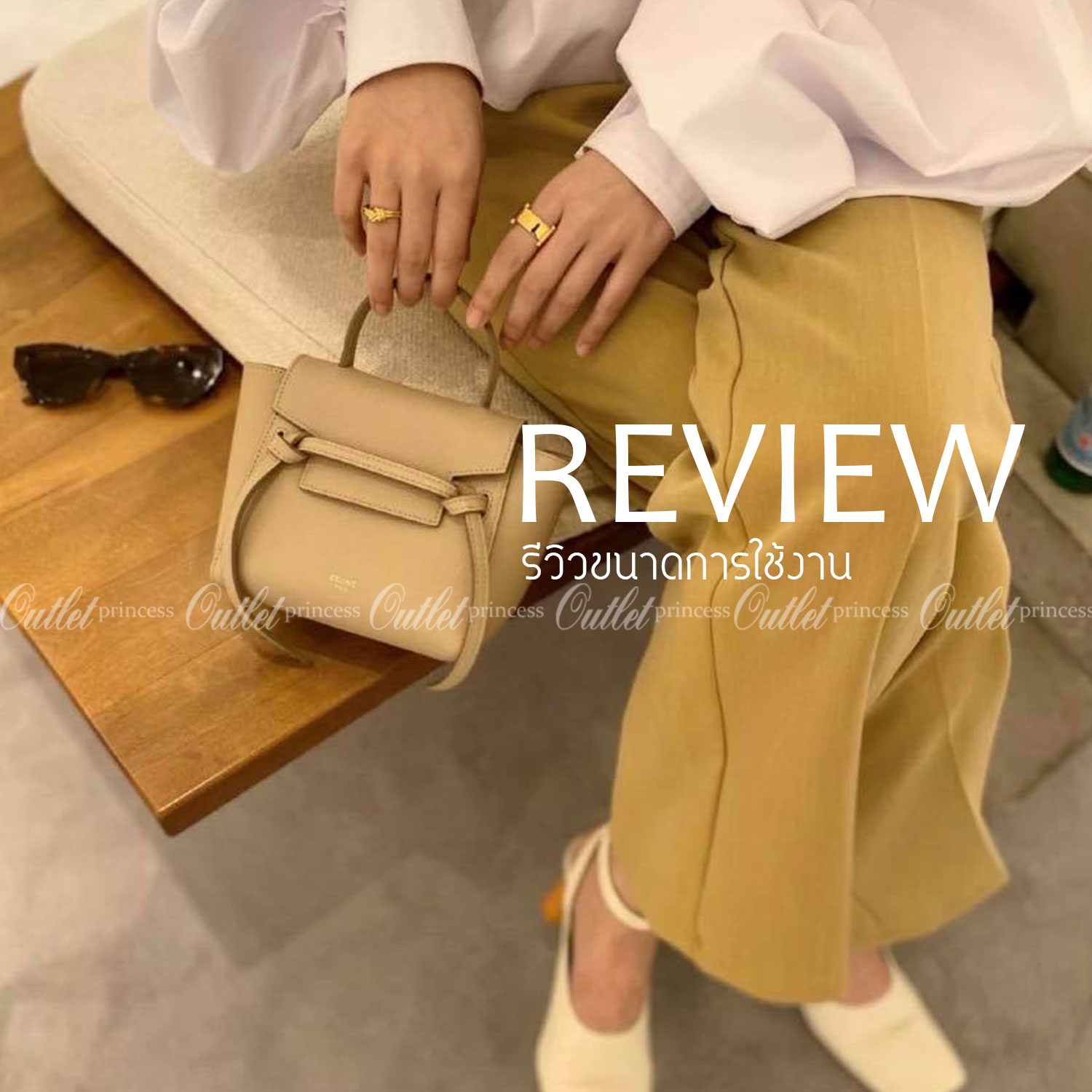 พรีเมี่ยมกิ๊ฟแท้ 100% 】รุ่นหนังแท้ CELINE PICO BELT BAG IN GRAINED CALFSKINAMAZONE ขนาดมินิ น่ารักสุดๆ ใส่ของจุกจิกได้เยอะ พกพาสะดวก